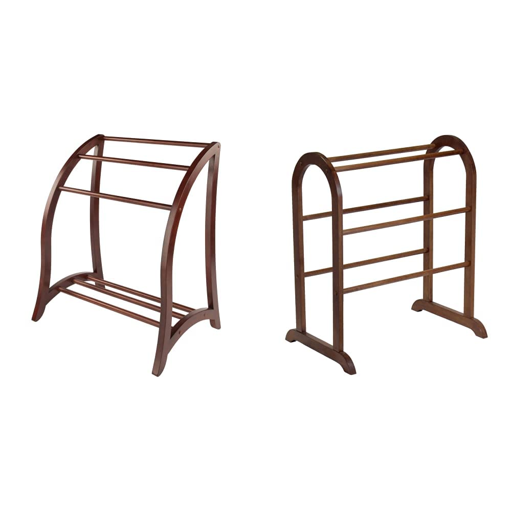 Winsome Wood Eleanor & Betsy Storage Organizer, Walnut & Antique Walnut, Perfect for Home Office, Living Room, and Bedroom Organization