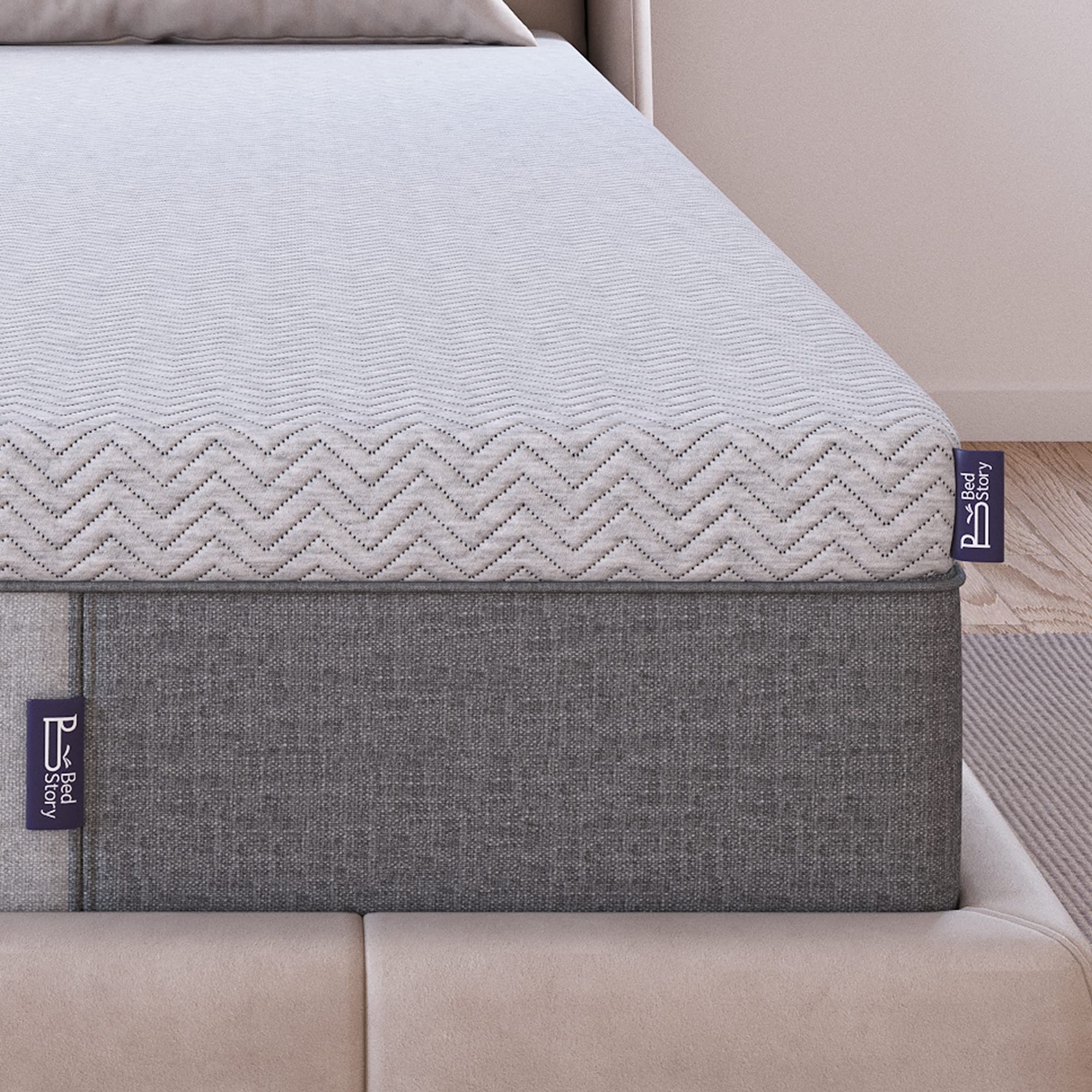 BedStory 3 Inch Extra Firm Memory Foam Mattress Topper - Full Size Cooling Mattress Pad with Copper Gel, Bamboo Charcoal & Green Tea Infusion for Pain Relief - CertiPUR-US Certified - Perfect for Back Pain Sufferers & Hot Sleepers