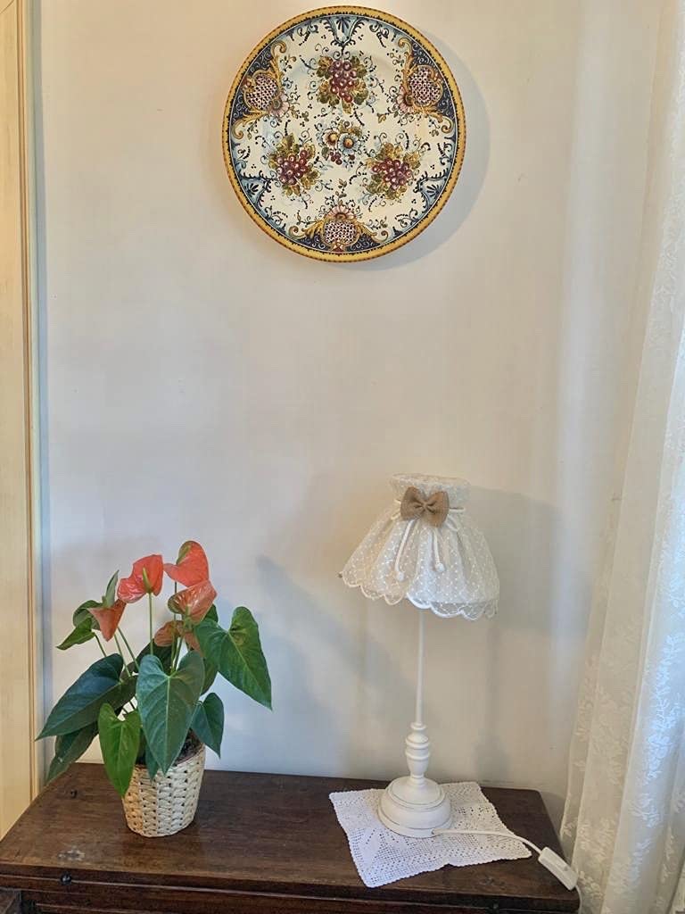 Hand-Painted Italian Ceramic Art Plate - Tuscan Grape Design Wall Decor from Florence, Italy | Perfect for Kitchen, Dining Room & Farmhouse Style Home Decor