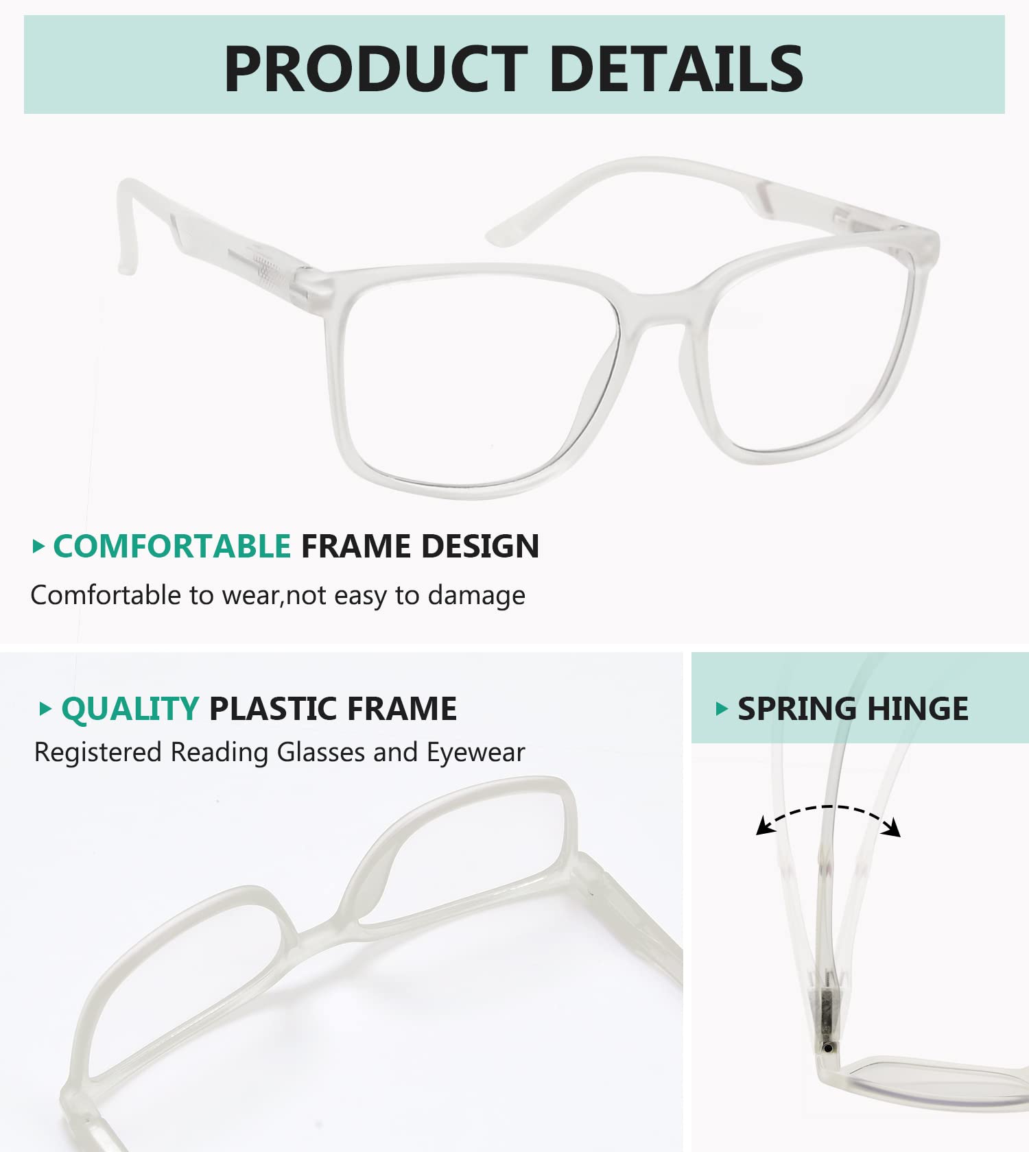 Photochromic Reading Glasses for Women & Men +3.00 | Light Adaptive Transition Lenses | Indoor & Outdoor Use for Reading, Driving, and Computer Work