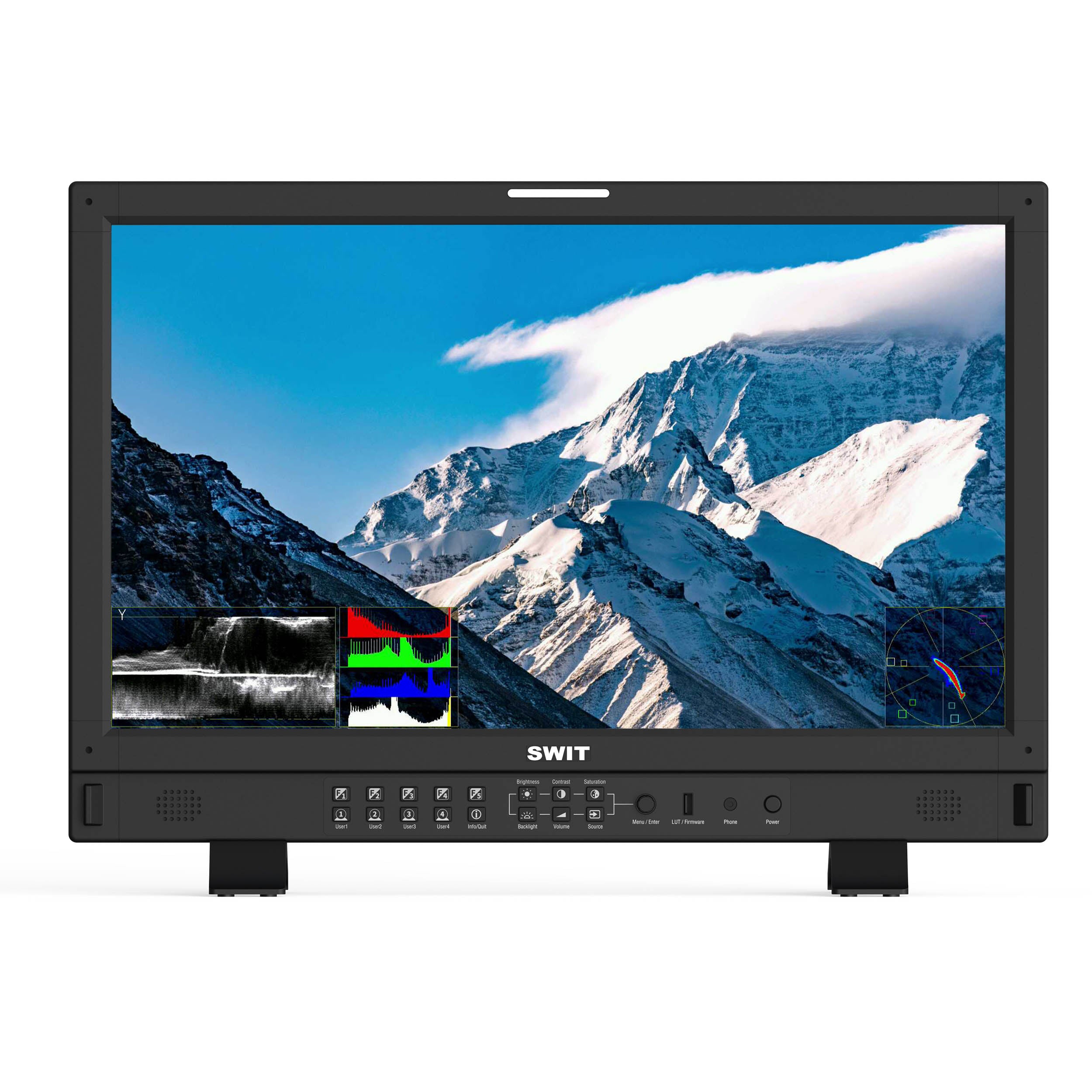 BM U245 23.8 Inch 4K/8K 12G-SDI Professional Studio Broadcast Monitor - High Resolution Reference Display for Live Production, Color Grading & Video Editing (Special Order)