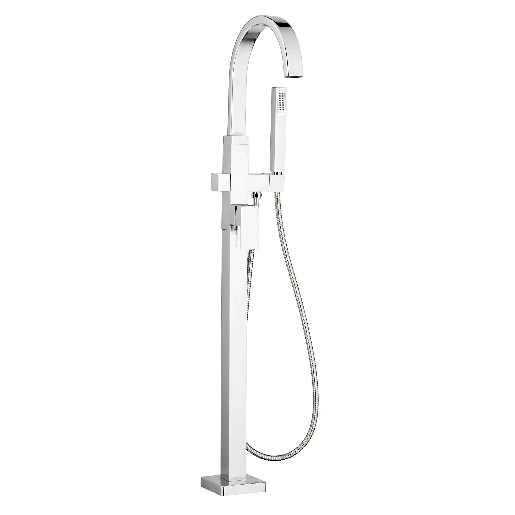 Modern Square Freestanding Bathtub Faucet with Lever Handle - Compatible with Flash® Rough In Valve - Perfect for Luxury Bathroom Renovations and Spa-Like Retreats
