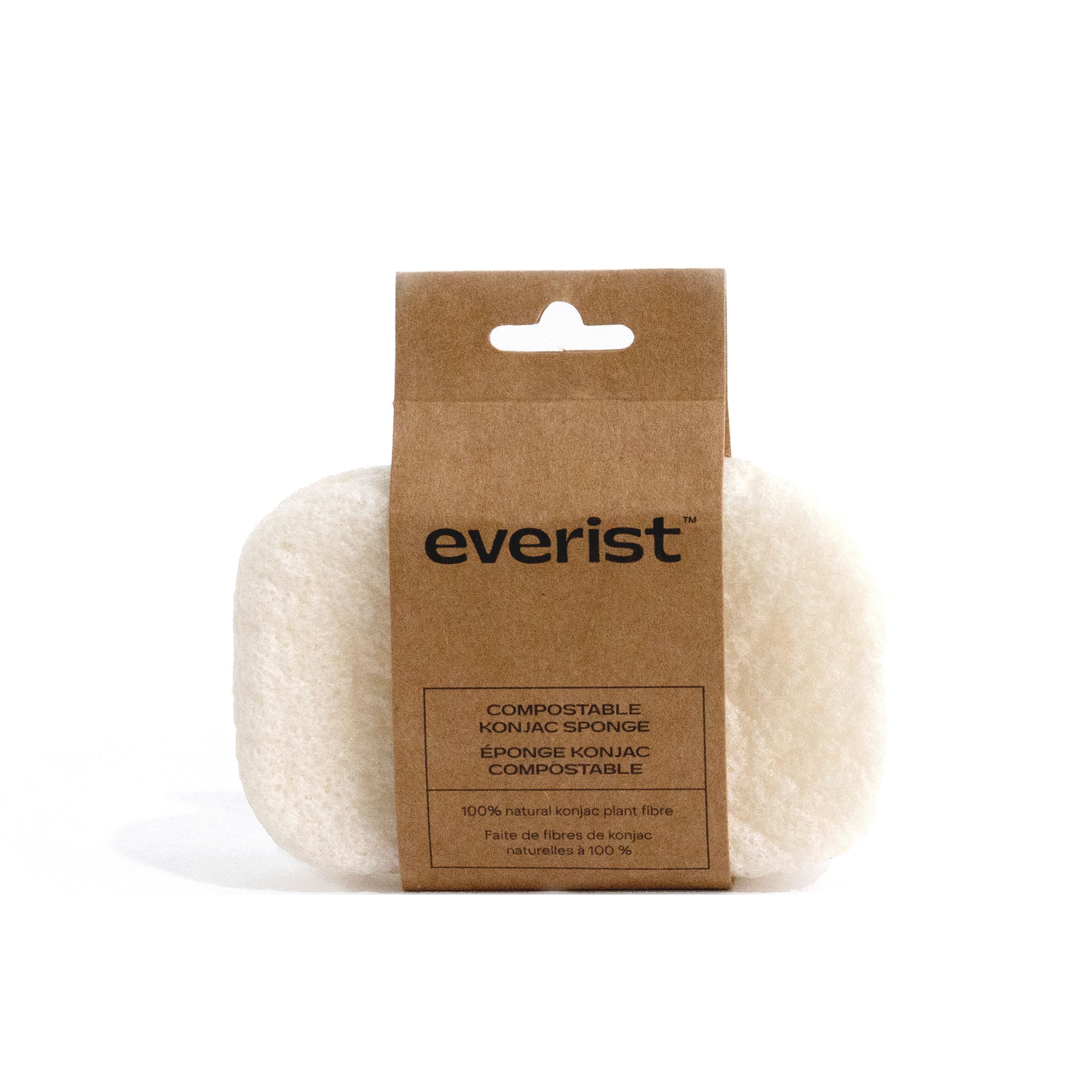 Eco-Friendly Compostable Konjac Body Sponge for Gentle Exfoliation & Cleansing - Ideal for Sensitive Skin & Sustainable Skincare Routine