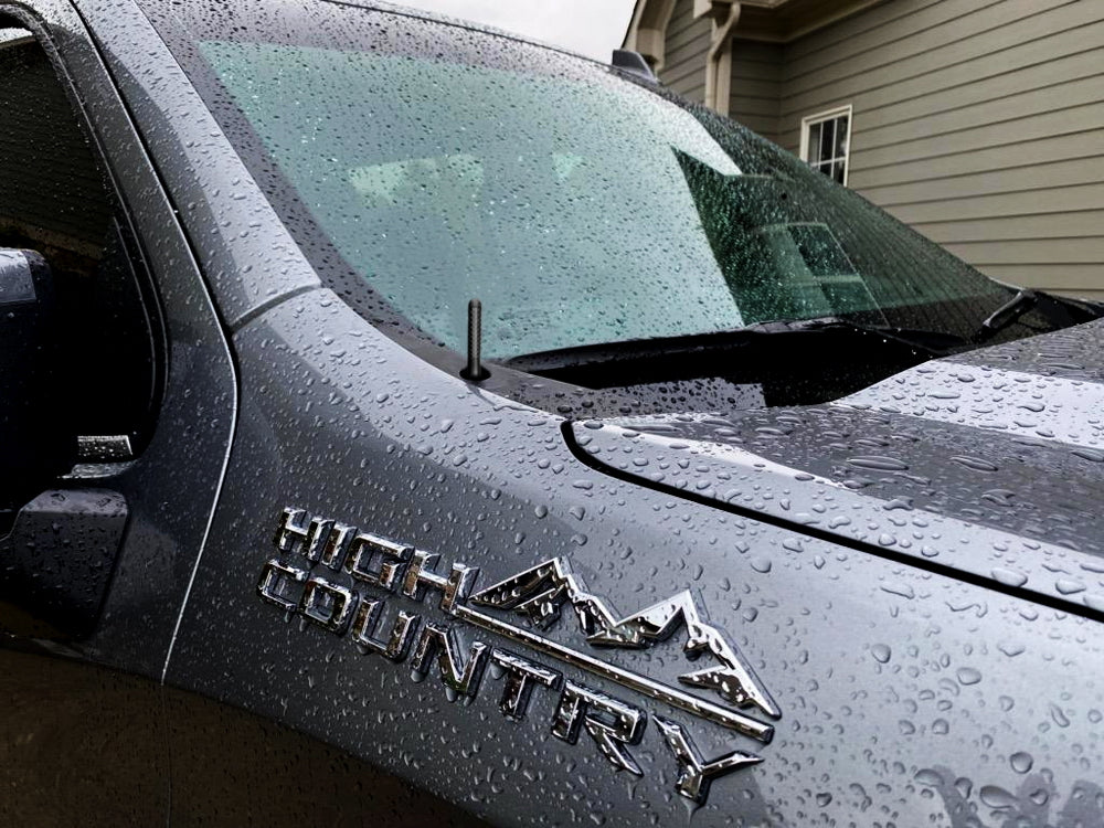 3 Inch Carbon Fiber Short Antenna Topper for Chevy/GMC/Dodge/Ford/Toyota Trucks - Durable Car Accessory for Improved Radio Signal & Stylish Look - Perfect for Off-Roading, Daily Commuting & Truck Enthusiasts
