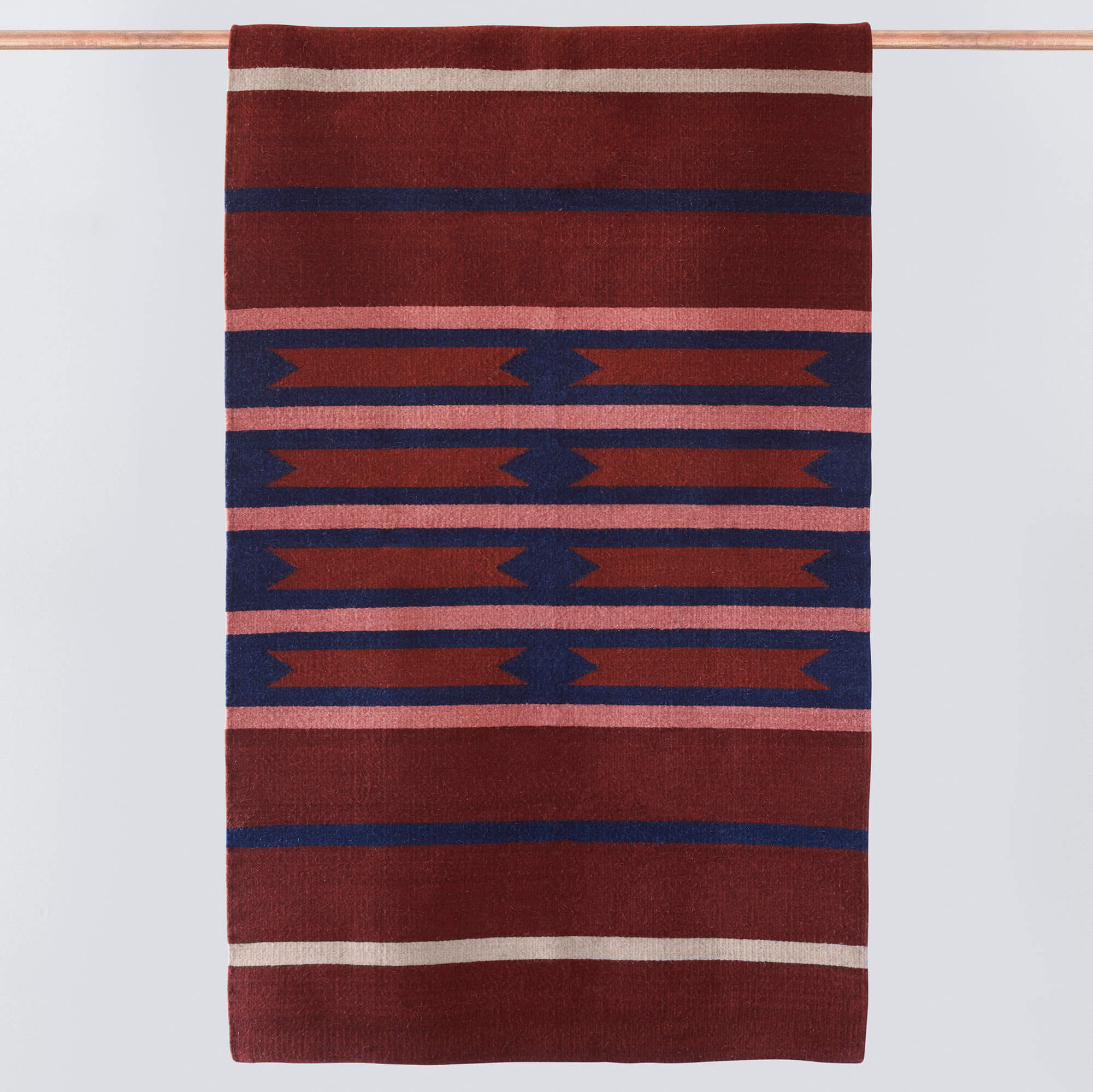 Handwoven Accent Rug - Boho Chic Decorative Throw Rug for Living Room, Bedroom & Nursery - Soft Woven Cotton Floor Mat for Home Decor