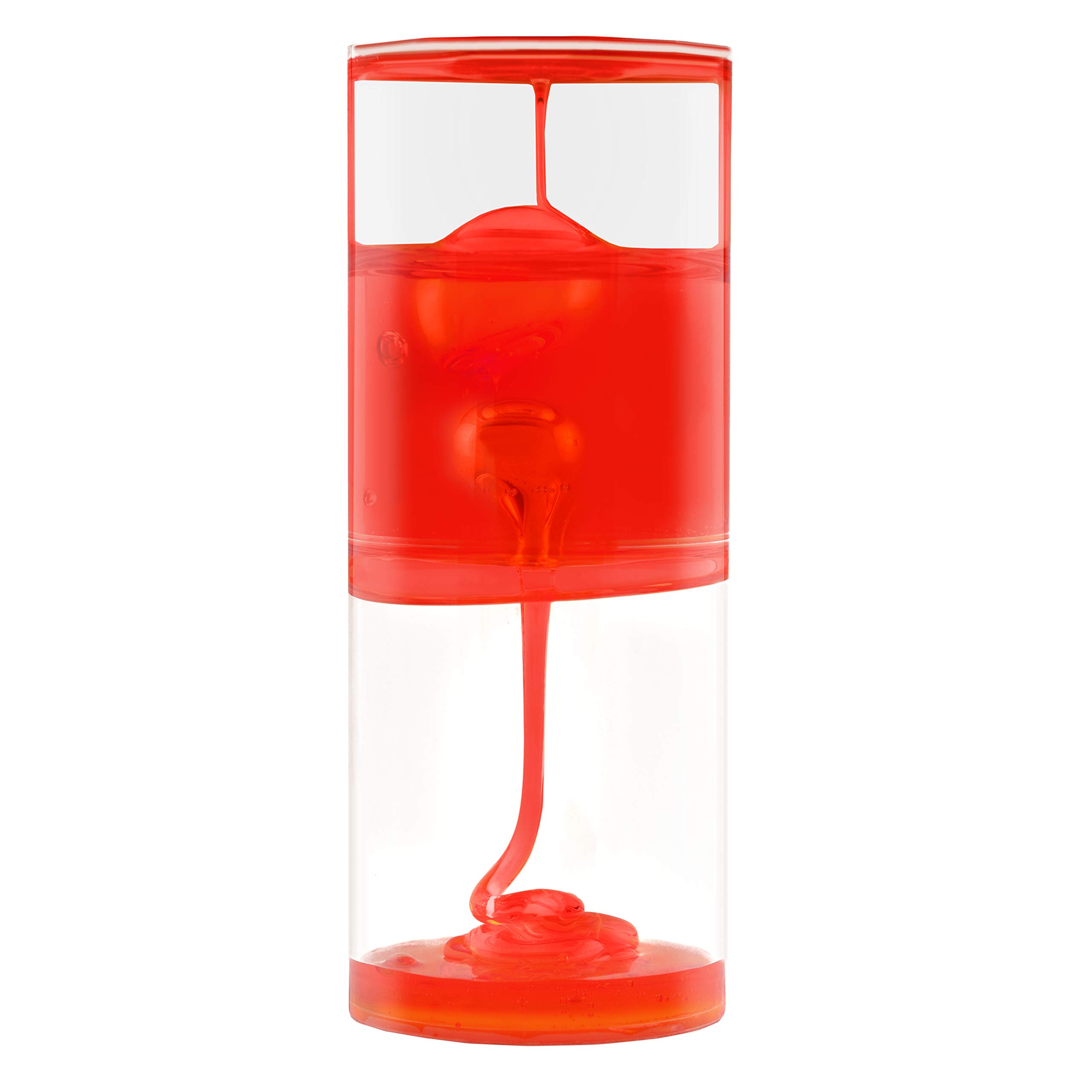 Playlearn 8-Inch Sensory Ooze Tube Liquid Timer - Calming Visual Toy for Kids with ADHD, Autism & Stress Relief - Slow Flow Red Sensory Tube for Classrooms, Therapy & Home Use