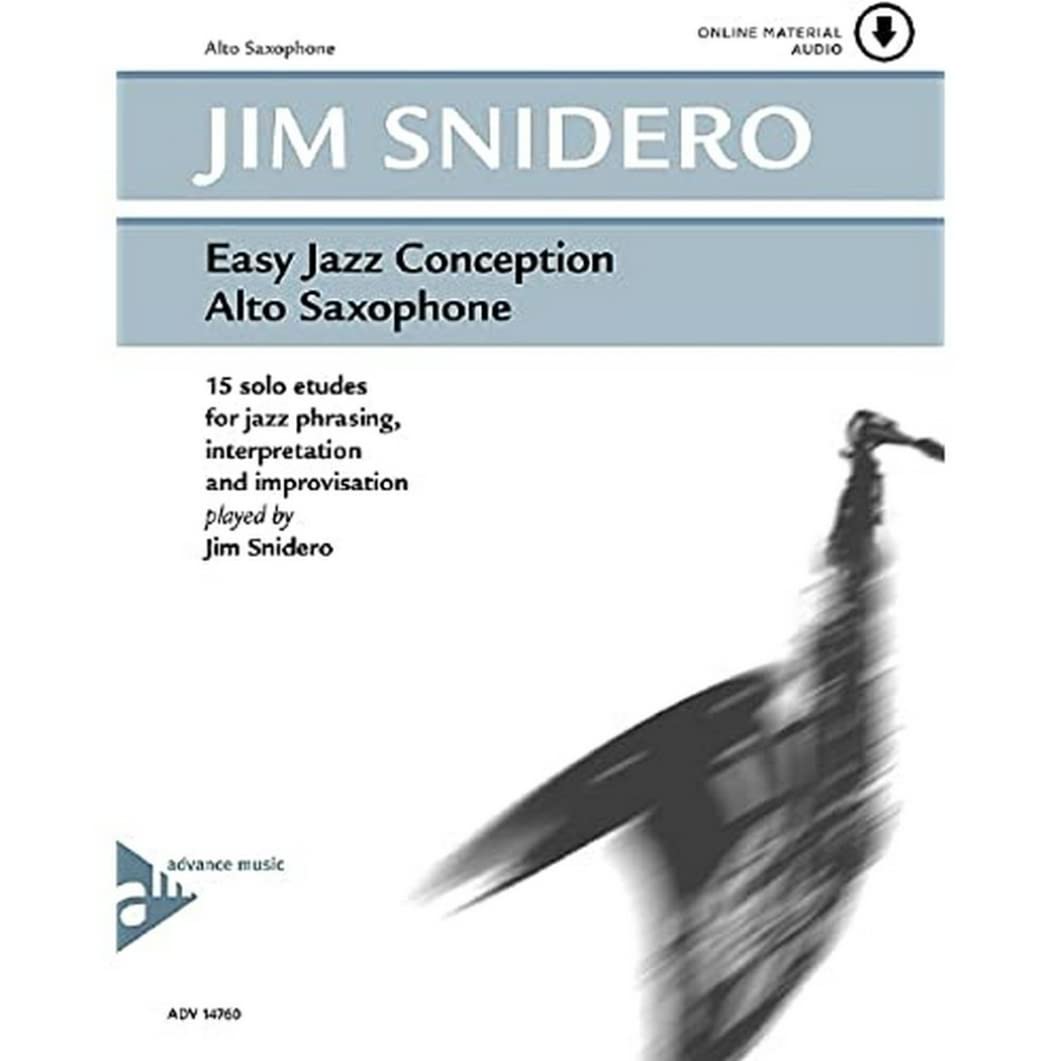 Easy Jazz Conception - Alto Saxophone: 15 Solo Etudes for Jazz Phrasing, Interpretation & Improvisation | Book & CD | English/German Edition | Perfect for Jazz Practice, Performances & Music Education