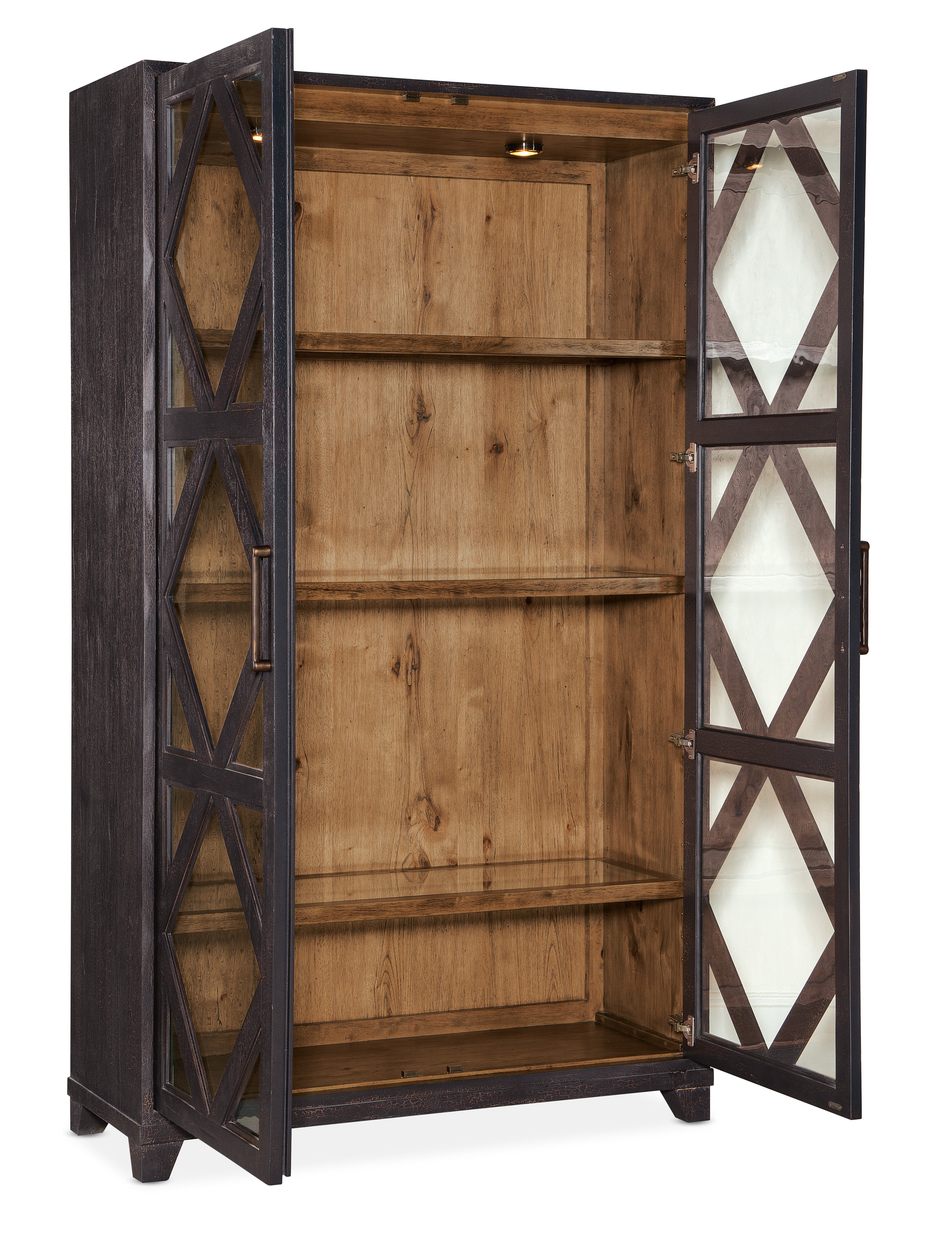 Big Sky Display Cabinet - Premium Glass Showcase for Collectibles & Home Decor | Perfect for Living Room, Dining Room & Office Display