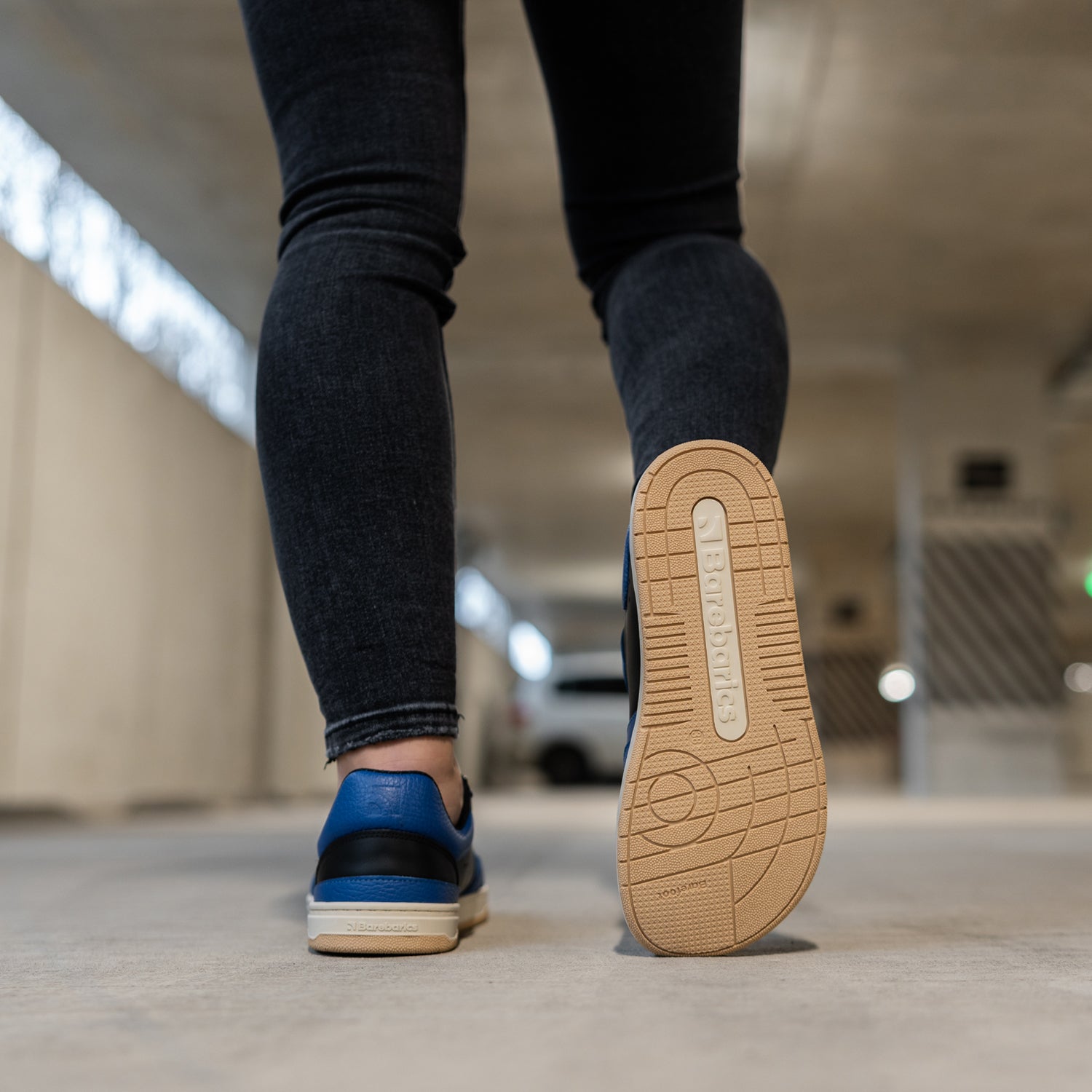 Barefoot Sneakers for Men & Women - Barebarics Wave Black & Blue Minimalist Shoes | Lightweight, Flexible & Comfortable for Running, Walking & Everyday Wear