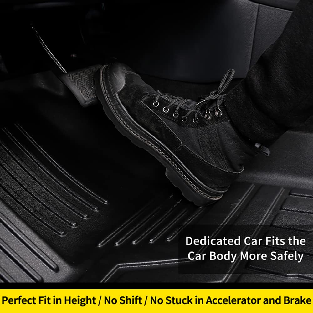 Premium All-Weather Car Floor Mats for Toyota Corolla 2020-2022 - Custom Fit, Heavy Duty Rubber, Anti-Slip, Odorless & Washable - Perfect for Daily Commute, Road Trips & Harsh Weather Protection (Black)
