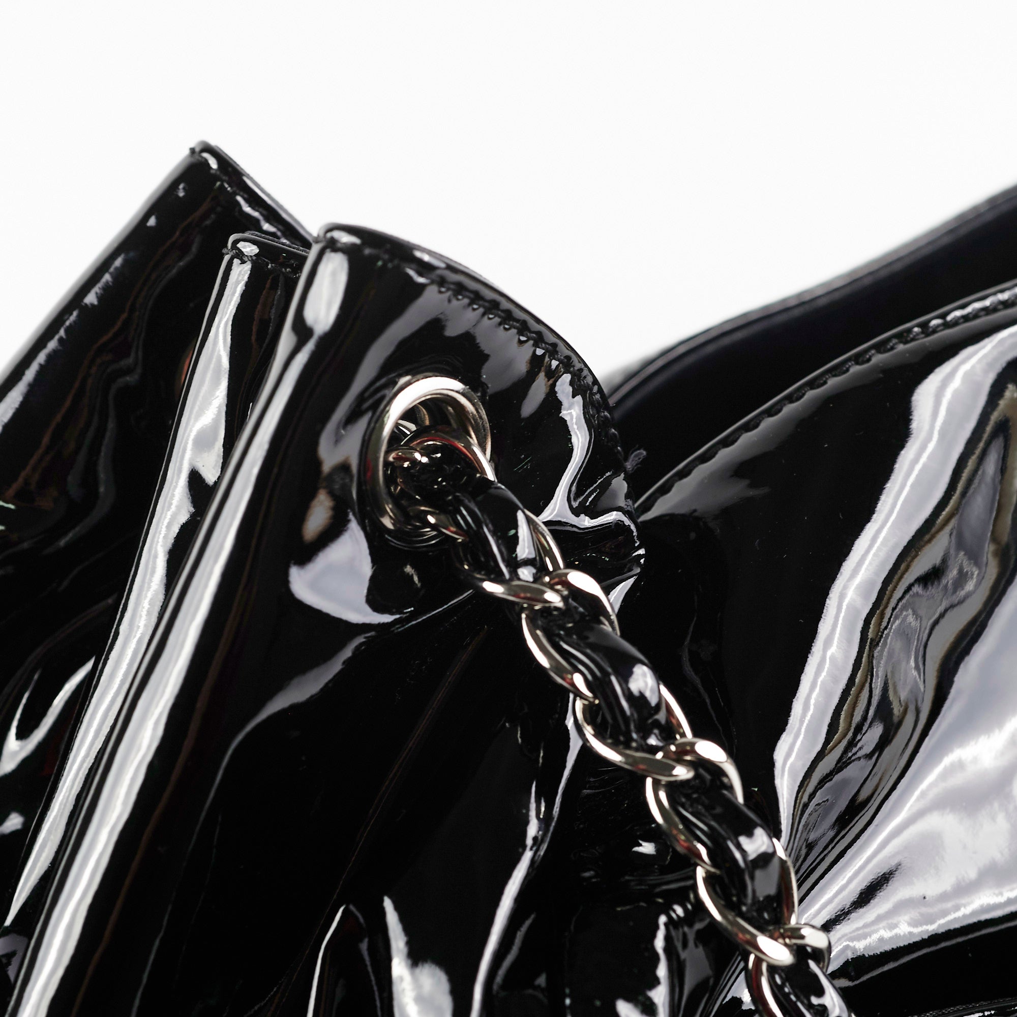 Chanel Camelia Patent Leather Tote Bag Black - Luxury Designer Handbag for Women, Perfect for Work, Travel & Everyday Use
