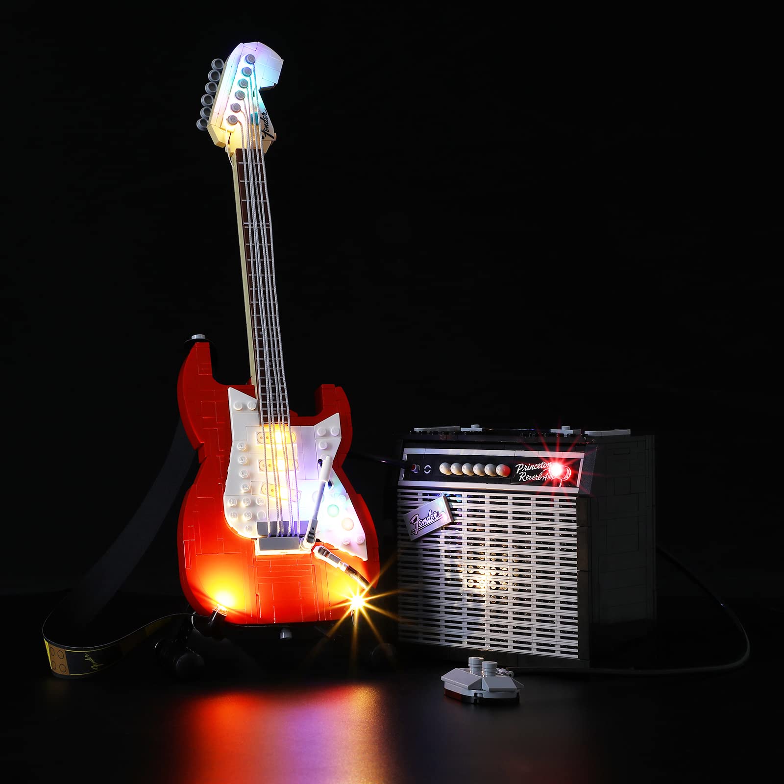 LIGHTAILING LED Light Kit for Lego 21329 Ideas Fender Stratocaster Building Blocks Model - Compatible with Official Lego Set (Model Not Included) - Perfect for Display and Nighttime Illumination