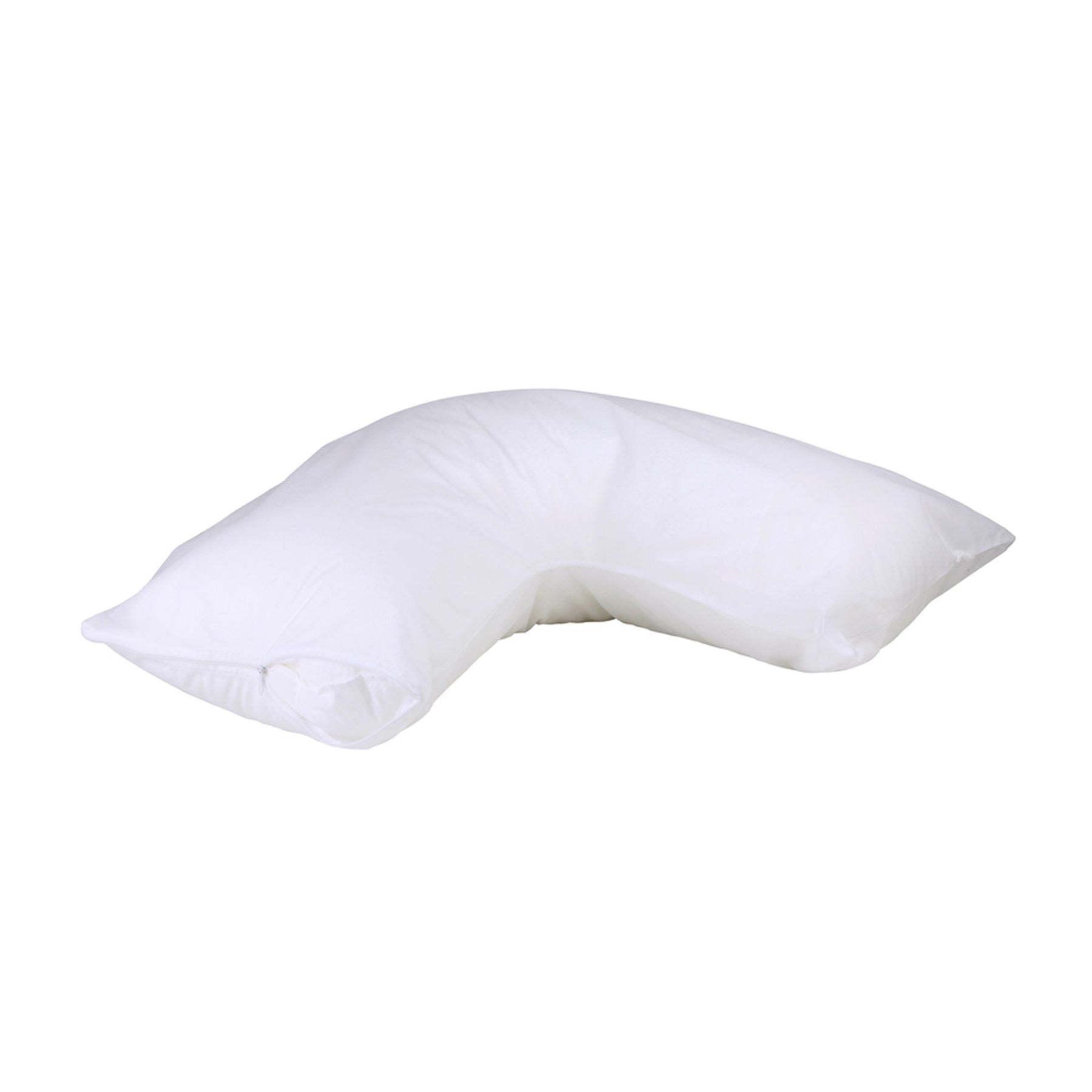 Easyrest Cotton Jersey Waterproof V-Shaped Pillow Protector - Hypoallergenic & Breathable Cover for Neck Pain Relief, Travel & Home Use