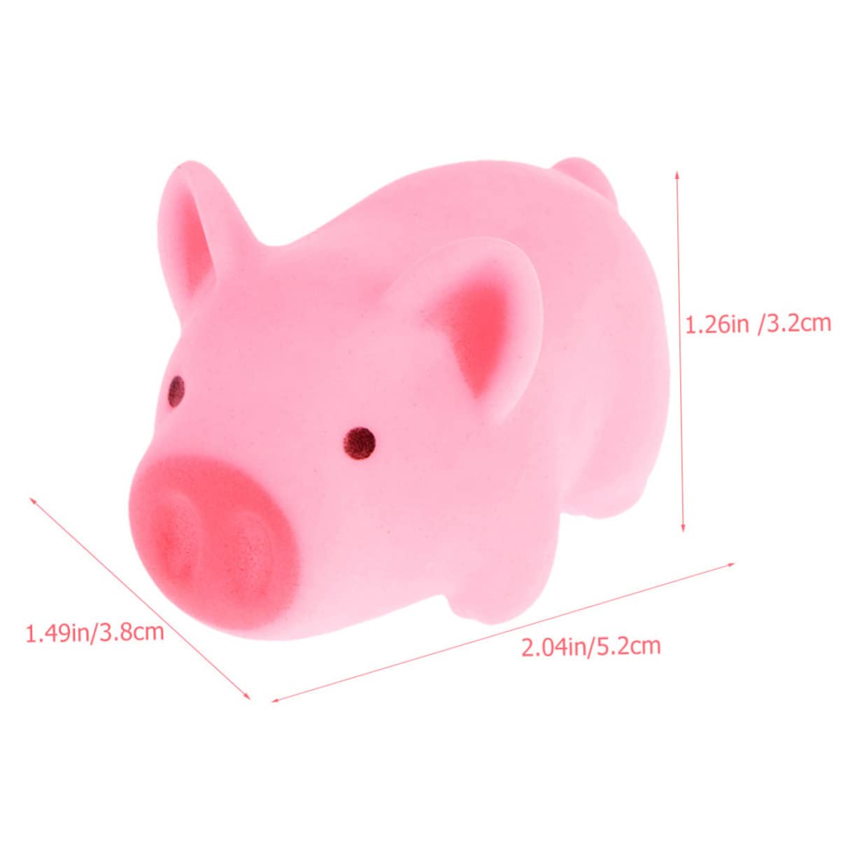 HEMOTON 30 Pcs Squeaky Piggy Bath Toys - Fun Pool Floating Toys for Toddlers & Kids, Plastic Animal Bathtub Play Set for Sensory Water Play & Baby Bath Time