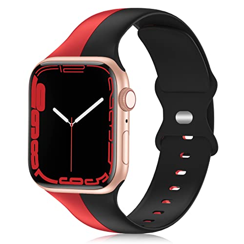 Wewatri Designer Sport Bands for Apple Watch 38mm 40mm 41mm 42mm 44mm 45mm 49mm - Soft Silicone Replacement Strap Compatible with iWatch SE Ultra Series 8 7 6 5 4 3 2 1 - Perfect for Running, Gym & Everyday Wear