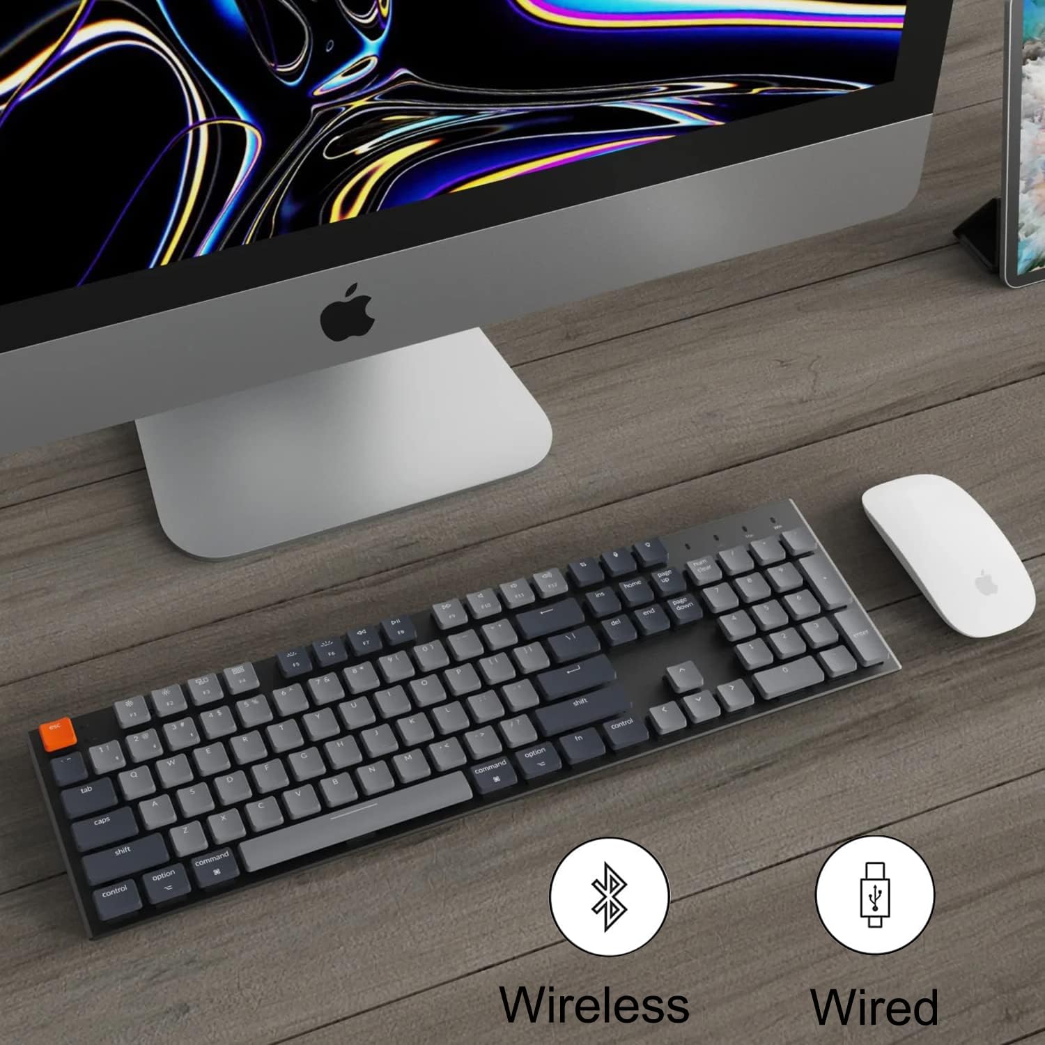 Keychron K5 SE Wireless Mechanical Keyboard - Ultra-Slim 104 Keys, Bluetooth/Wired for Mac/Windows Gaming & Office Use