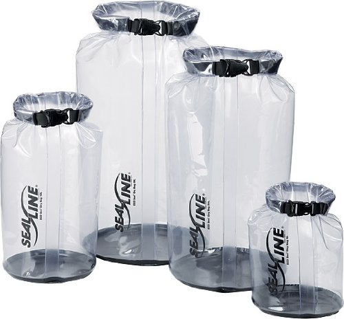 SealLine EcoSee Clear Dry Bag - Waterproof Dry Sack for Kayaking, Camping, Hiking & Outdoor Adventures - Transparent Gear Protection for Phones, Keys & Essentials