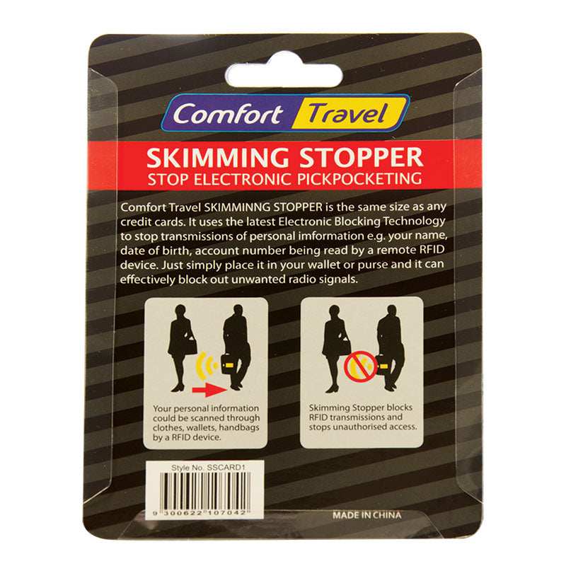 Comfort Travel RFID Blocking Card Holder - Secure Credit Card Protector for Wallet - Perfect for Travel, Shopping & Daily Use