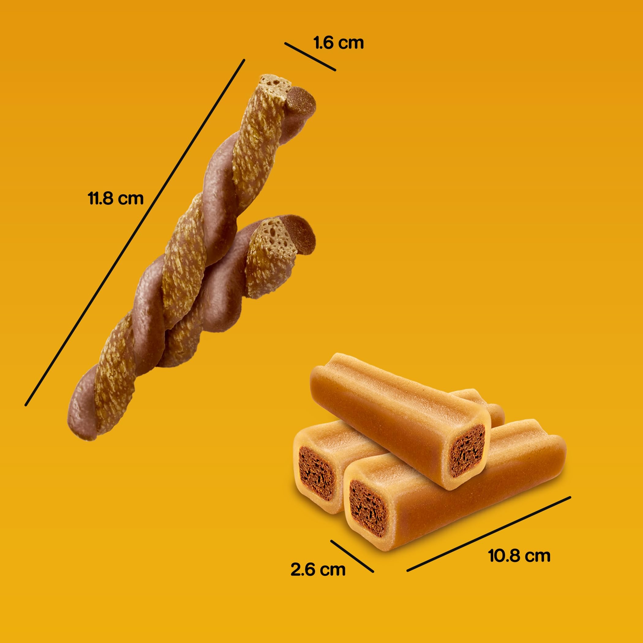 Pedigree Dog Treats Mega Box - 24 Rodeo Duos Chicken & Bacon + 4 Jumbone Beef & Poultry Flavor Snacks for Large & Small Dogs | Training Rewards, Chewing Fun & Daily Treats