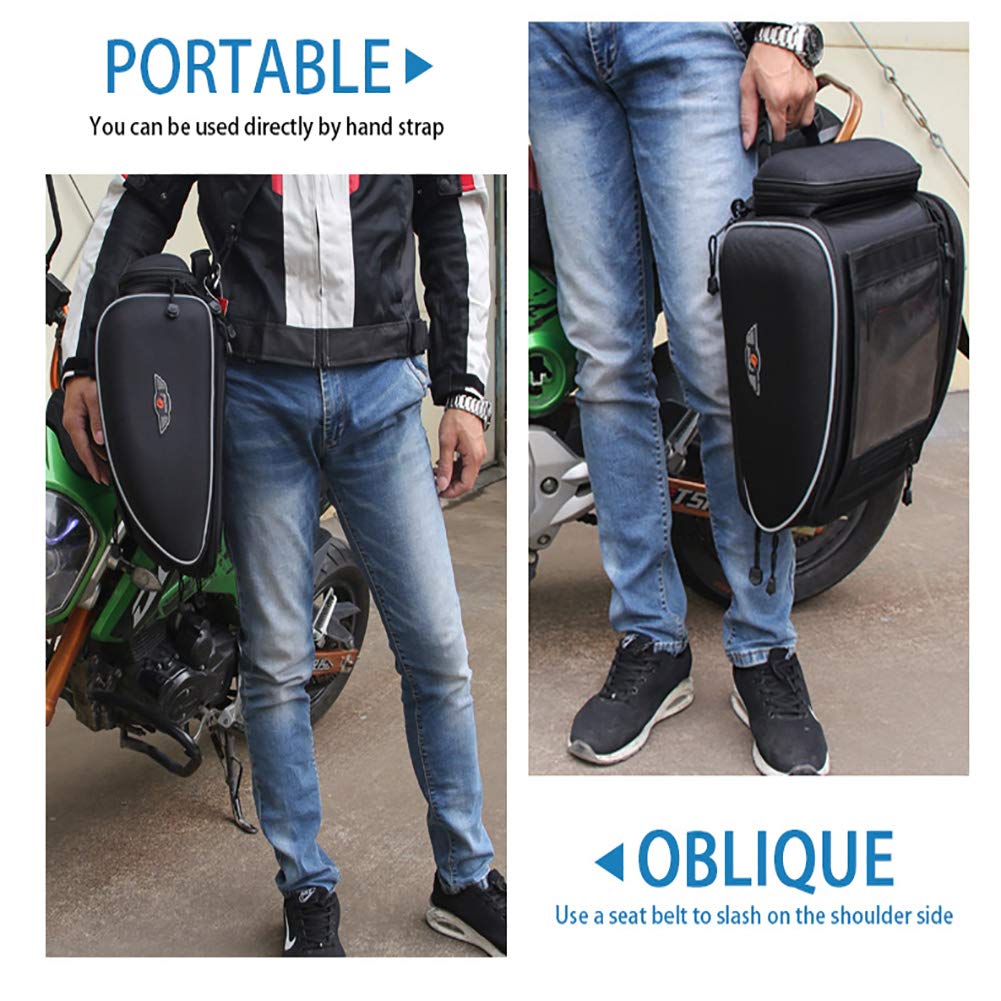 KATUR 30L Motorcycle Magnetic Tank Bag - Waterproof Travel Luggage with Rain Cover for Riding, Racing & Adventure | Durable Fuel-Resistant Backpack for Tools & Gear Storage