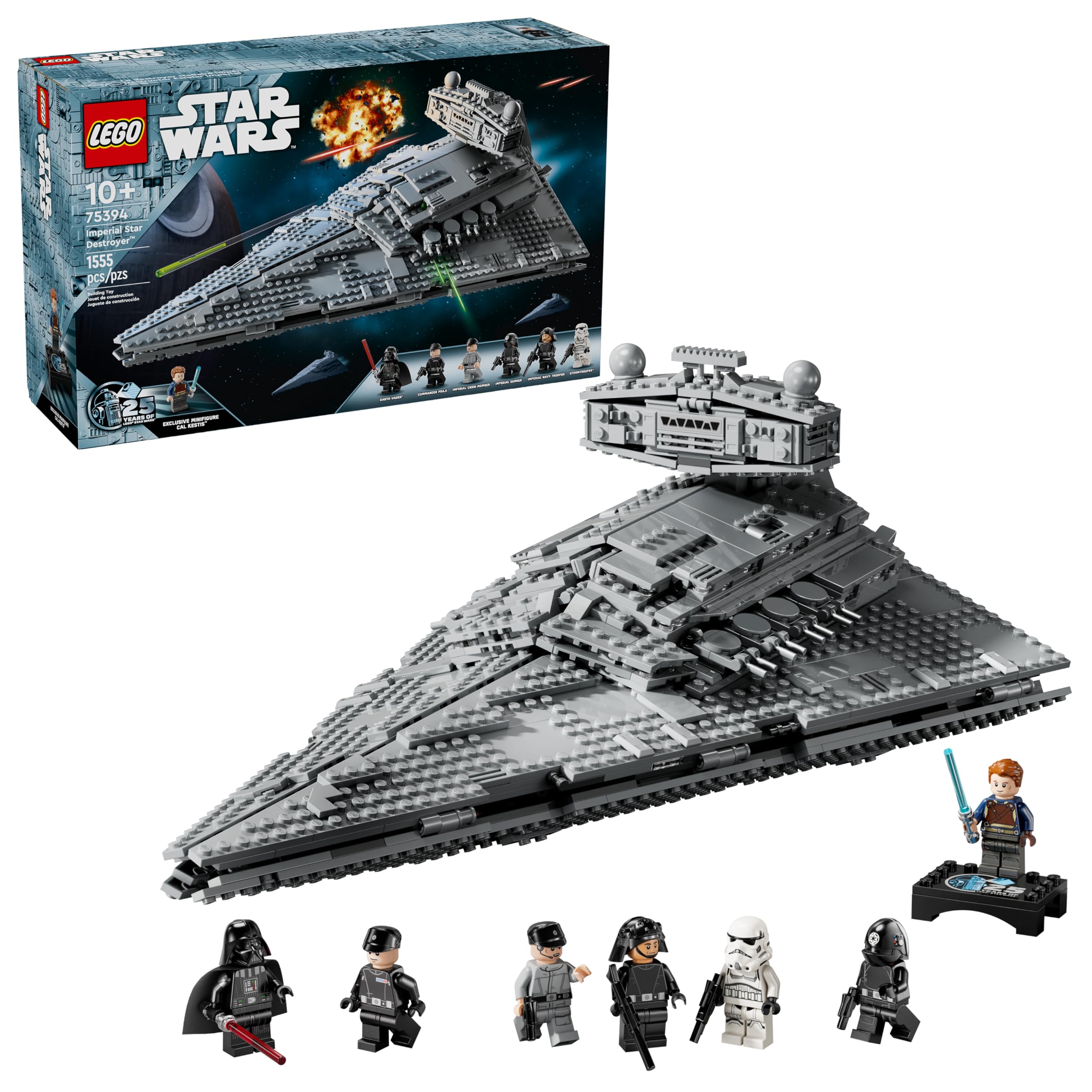 LEGO Star Wars Imperial Star Destroyer Building Kit (75394) - 4,784 Pieces with Darth Vader & 6 Minifigures - Ultimate Collector Series Model for Adults & Kids Ages 10+ - Perfect Birthday Gift for Star Wars Fans - Display & Play Set for Home Decor & Collection