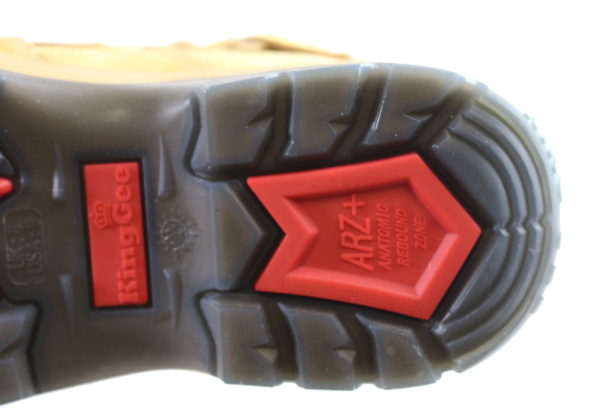 KingGee Men's Steel Toe Work Boots - Safety Boots for Construction, Industrial & Outdoor Work - Durable Tradie Boots with Steel Cap Toe Protection