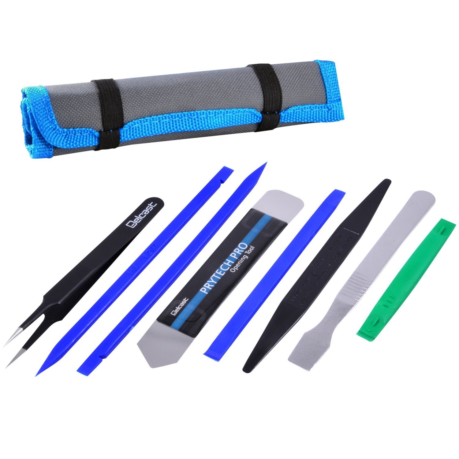 Professional 8-Piece Opening Pry Tool Repair Kit with Non-Abrasive Nylon Spudgers & Anti-Static Tweezers - Perfect for Phone, Tablet, Laptop & Electronics Repair