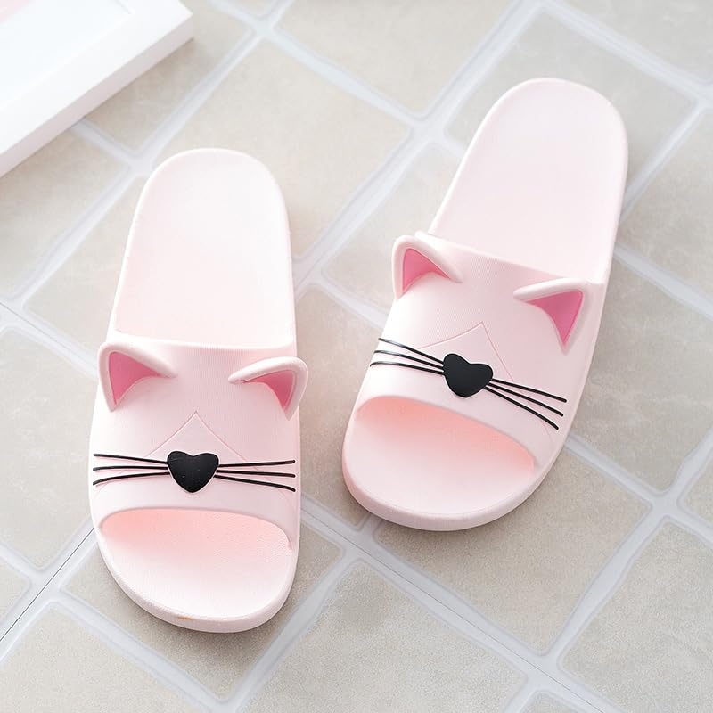 AioTio Women's Lightweight Non-Slip Indoor/Outdoor Slippers - Comfortable Bathroom House Shoes for Home, Spa, Yoga & Travel