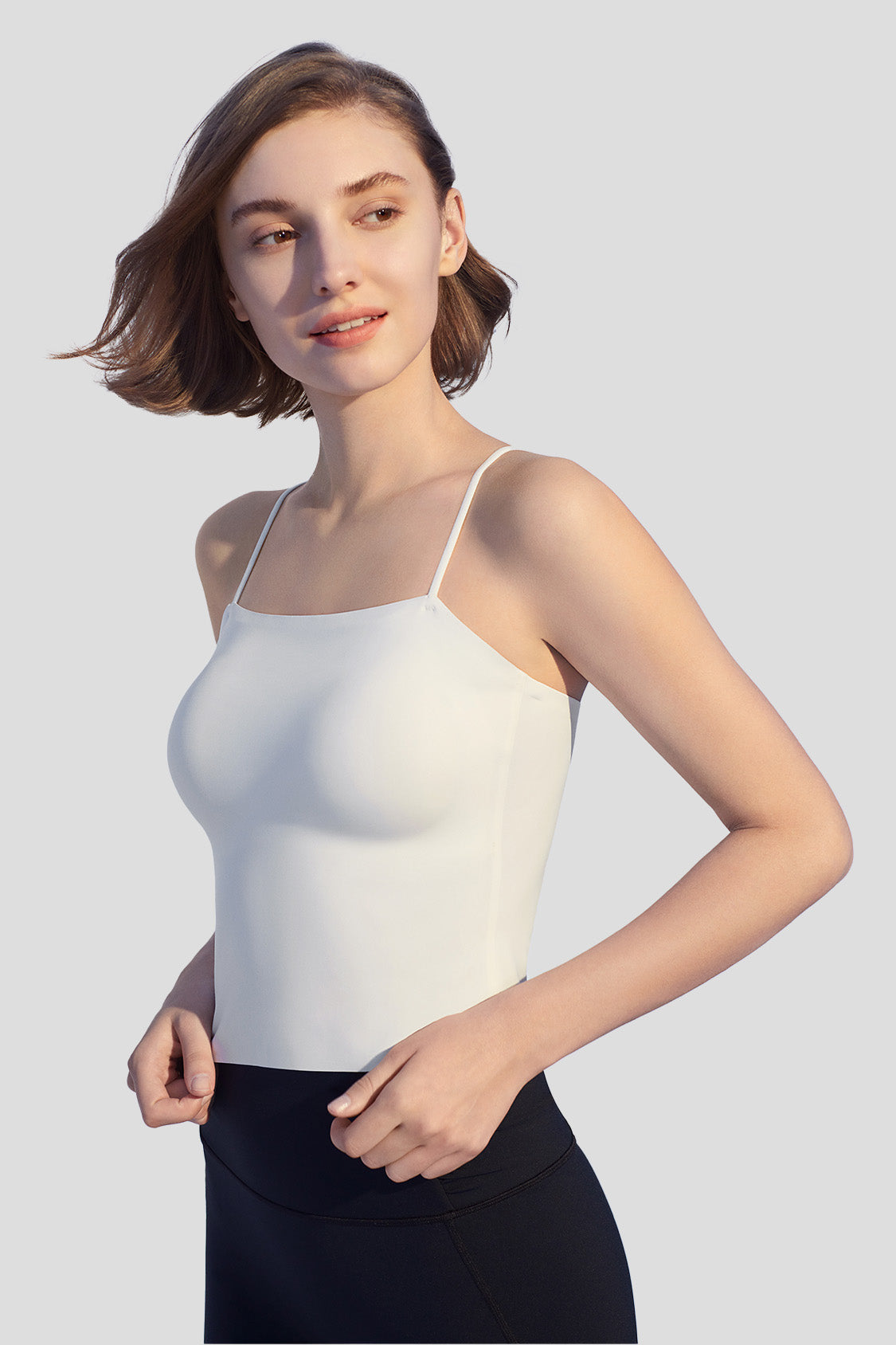 Women's Stretch Spaghetti Strap Tank Top - Soft Comfortable Sleeveless Camisole for Casual Wear, Layering & Summer Outfits