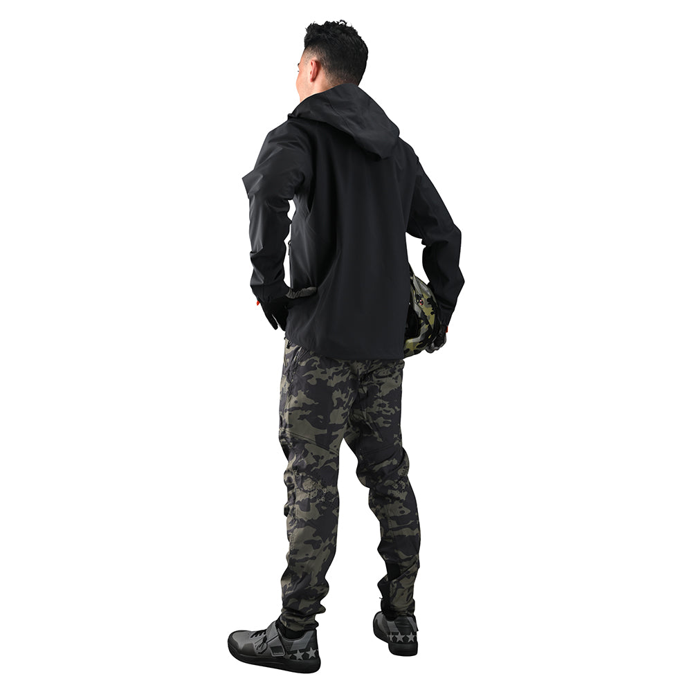 Descent Jacket Solid Black - Lightweight Waterproof Windbreaker for Hiking, Running & Outdoor Adventures