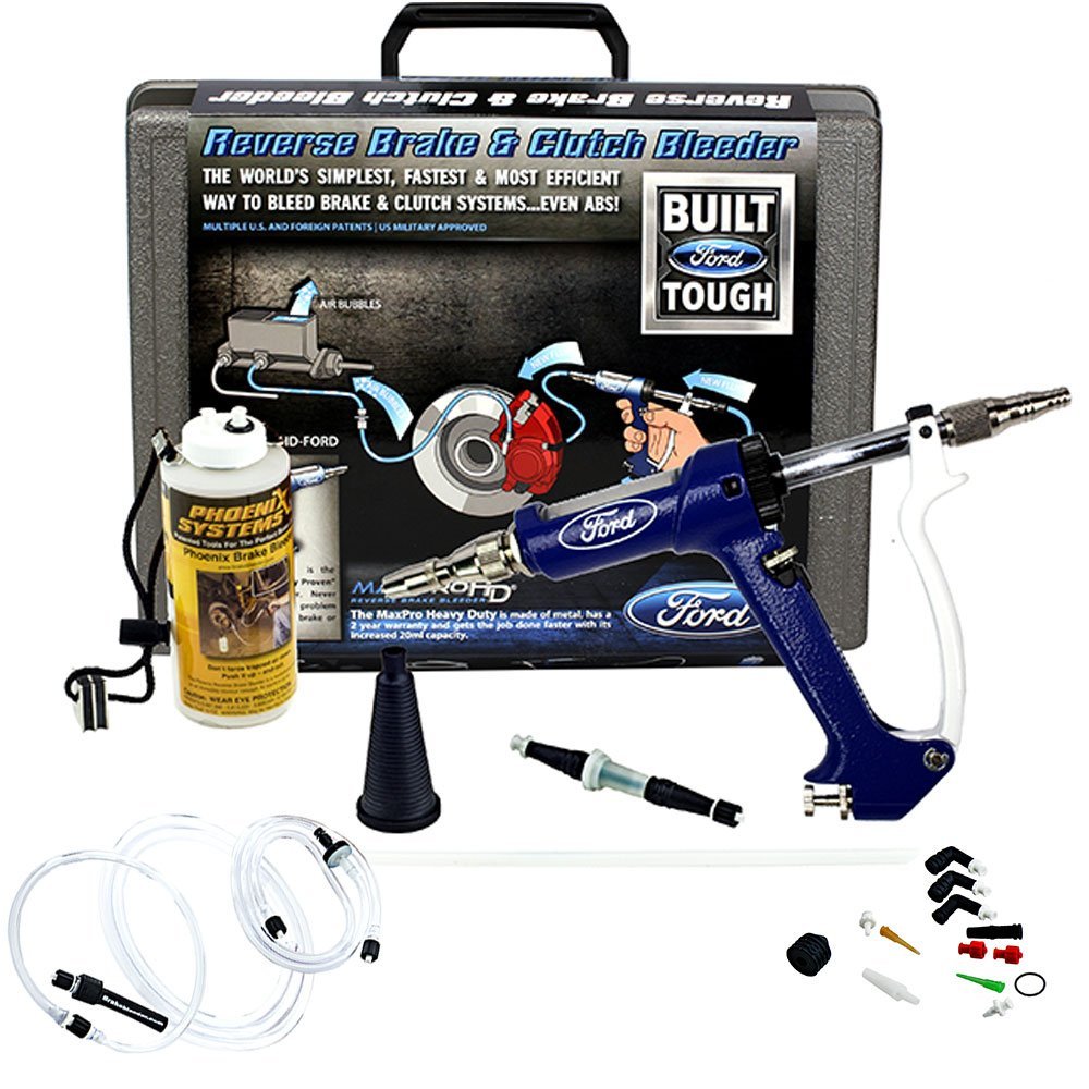 Phoenix Systems 2002HD-Ford Heavy Duty Reverse Brake & Clutch Bleeder Kit - One Person Operation for Ford Vehicles | Perfect for DIY Mechanics & Professional Shop Use