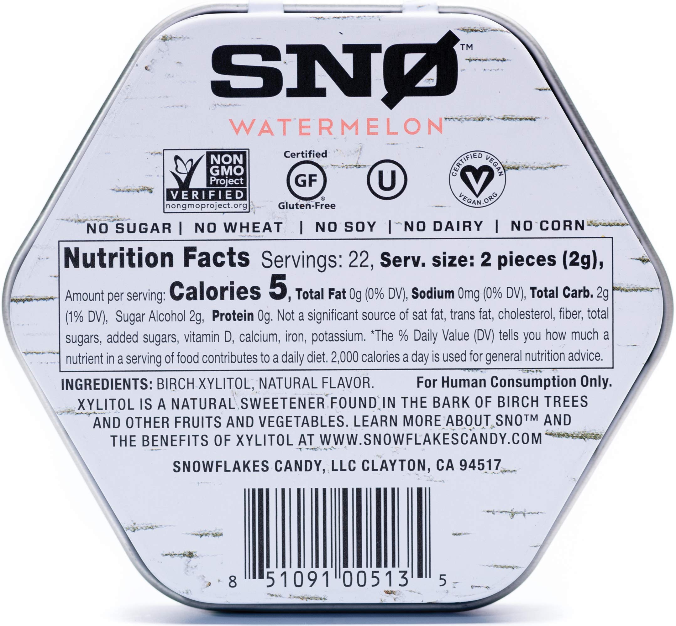 Sugar-Free Watermelon KETO Xylitol Candy Chips (6-Pack, 1.5 oz) – Low Carb, Diabetic-Friendly, Vegan, Gluten-Free & Non-GMO Snacks | Perfect for Keto Diet, Weight Loss & Healthy Lifestyle | Great for Parties, Gifts & On-the-Go Treats