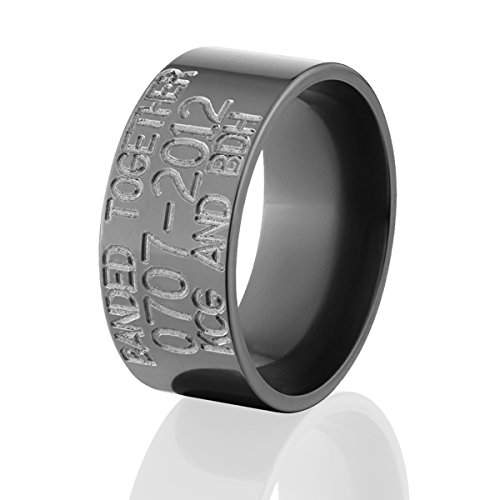 10mm Wide Black Zirconium Duck Bands & Rings for Jewelry Making, DIY Crafts, and Duck Hunting Accessories - Durable and Stylish Waterfowl Identification Bands