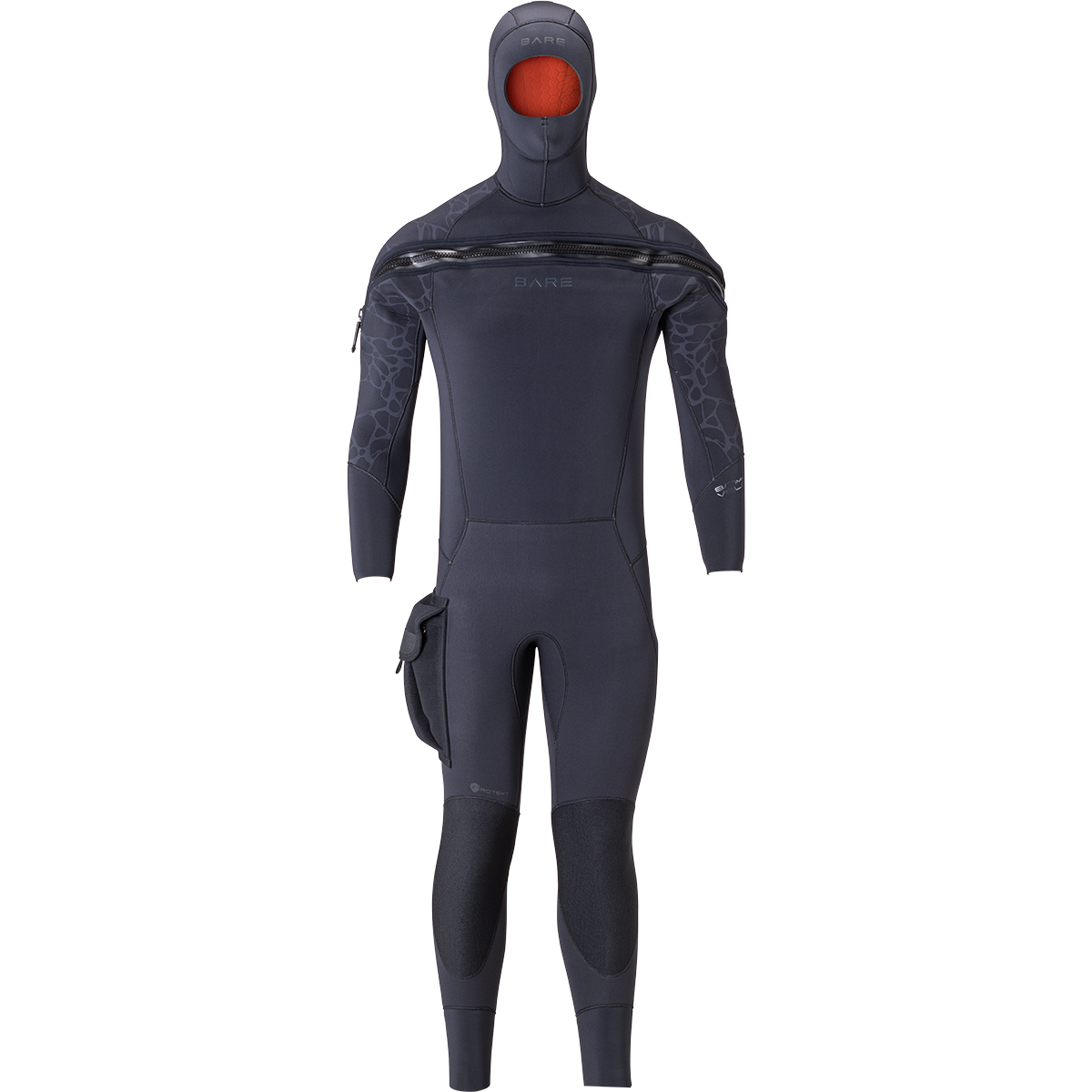 Bare 8/7mm Men's Velocity Ultra 2.0 Semi-Dry Full Wetsuit for Scuba Diving, Surfing & Cold Water Activities