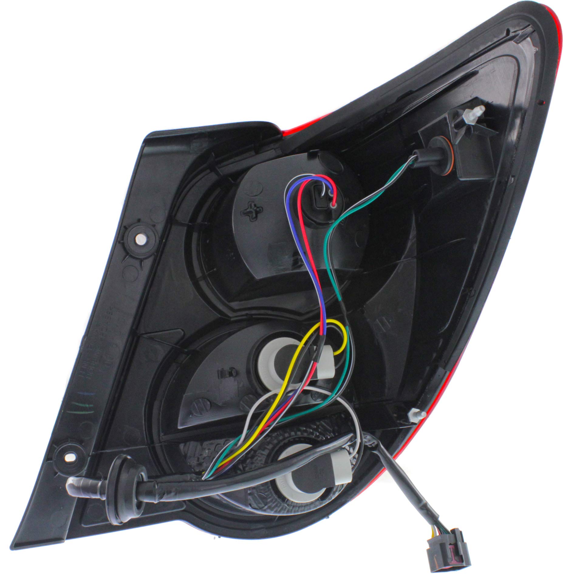 Evan-Fischer Tail Light Assembly Compatible with 2012-2016 Chevrolet Sonic Sedan - Left Driver Side Replacement - Enhances Safety & Style for Night Driving