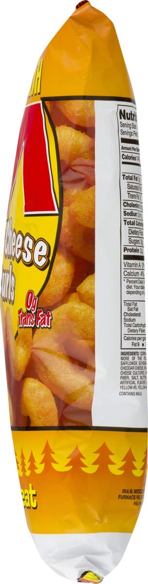 Middleswarth Real Cheddar Cheese Puff Curls - 6 oz. Bags (Pack of 4) | Crunchy Cheese Snacks for Parties, Movie Nights & Lunch Boxes | Gluten-Free & Delicious