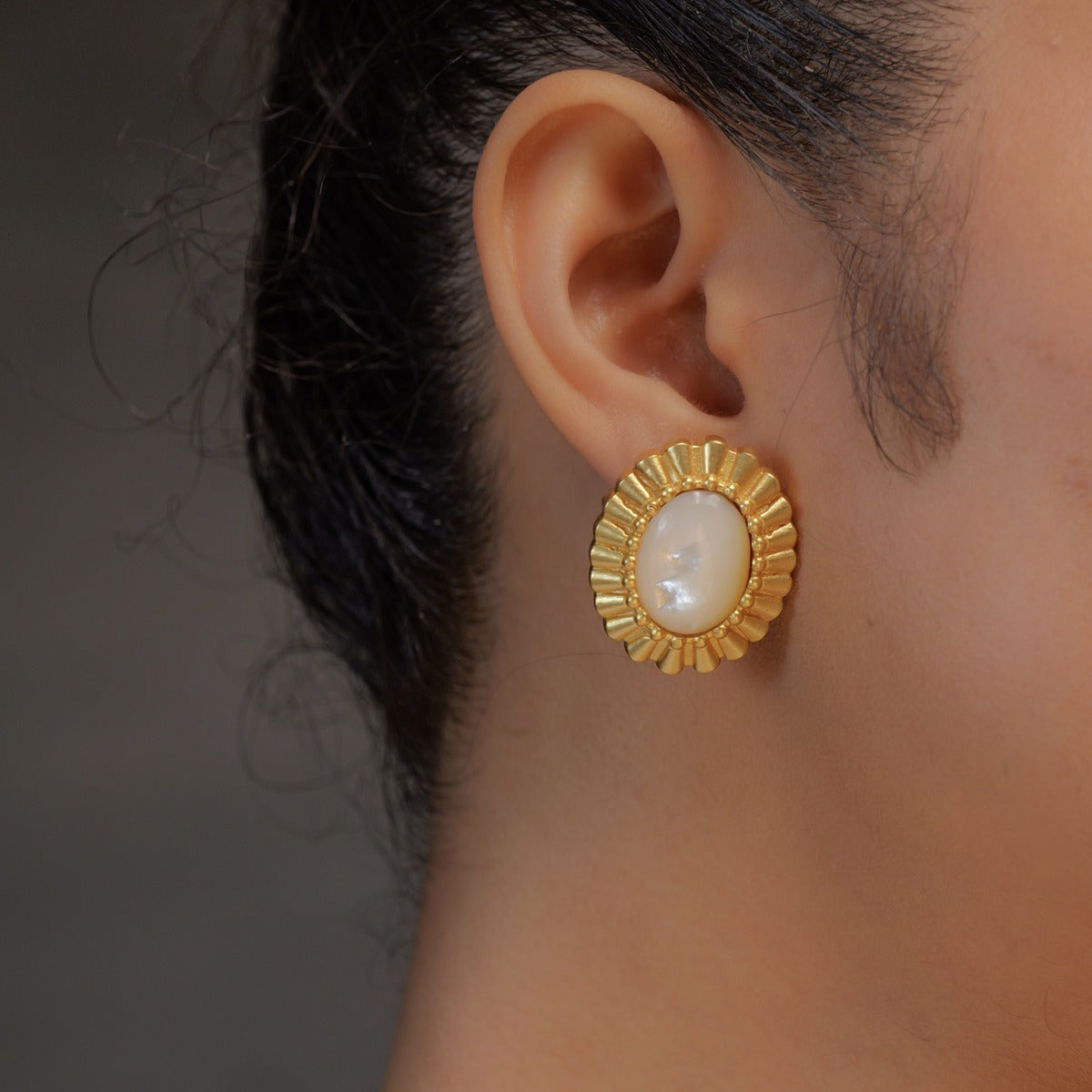 Sunny Getaway Stud Earrings - Dainty Gold Plated Summer Jewelry for Women | Perfect for Beach Vacations, Pool Parties & Everyday Wear
