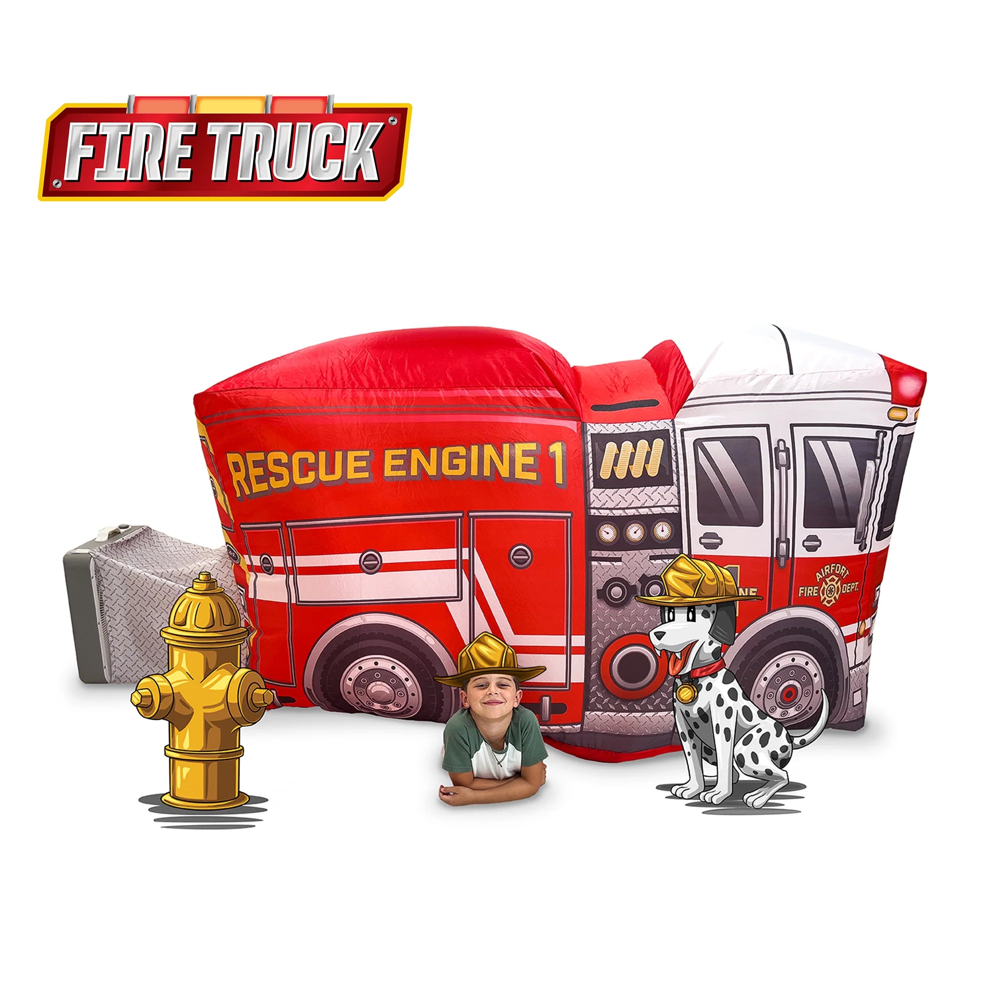 Fire Truck Toy for Kids - Remote Control Fire Engine with Lights & Sounds - Perfect for Pretend Play & Emergency Rescue Role Play Scenarios