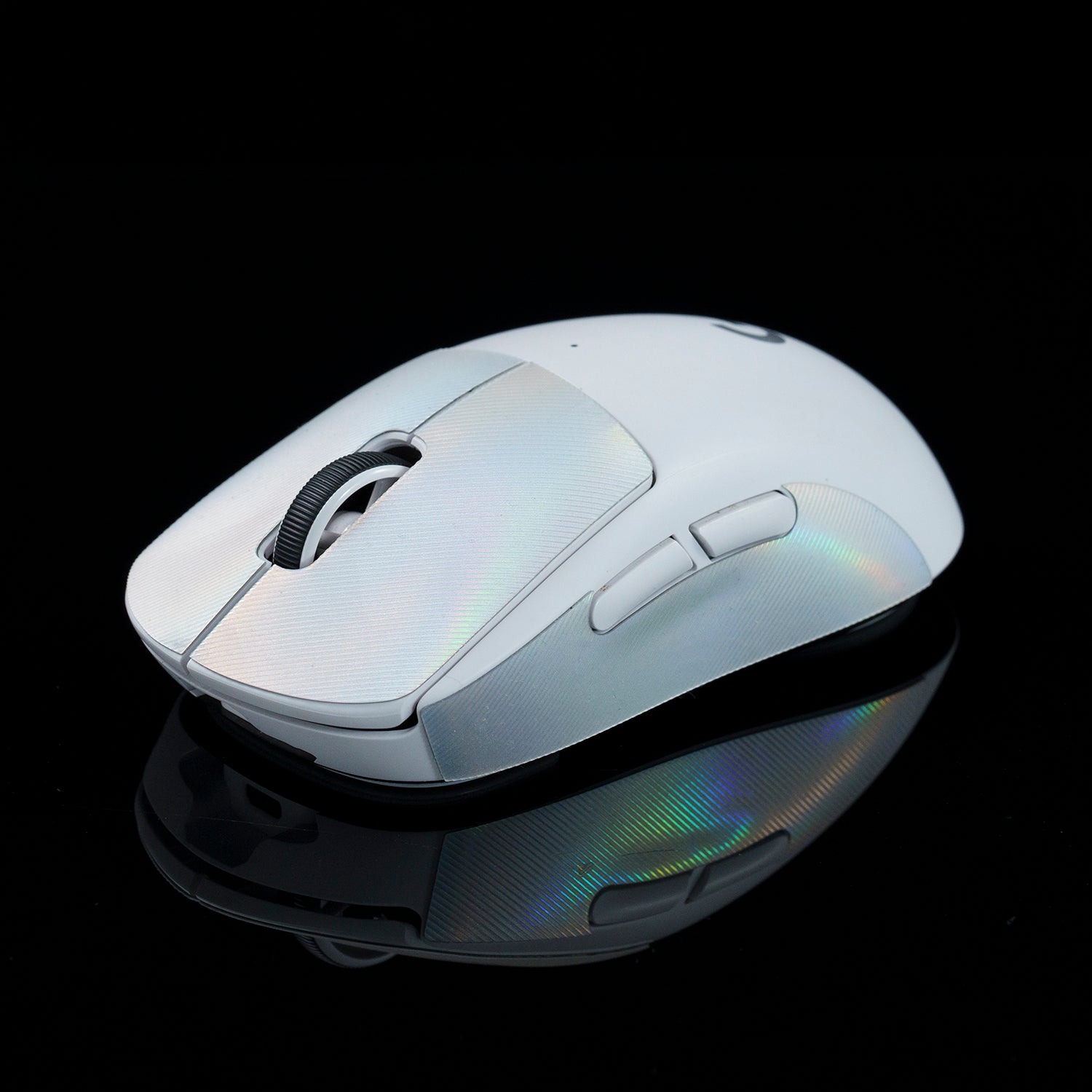 BT.L Mouse Grip for Logitech G Pro X Superlight & Superlight 2 - Non-Slip Gaming Grip Tape, Enhanced Control for FPS/MOBA Games (Holo White) - Perfect for Esports, Competitive Gaming & Long Gaming Sessions