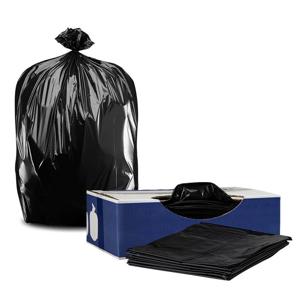 Plasticplace 65 Gallon Heavy Duty Trash Bags - 2.7 Mil Thick Black Garbage Can Liners - 100 Count (Pack of 1) - Perfect for Large Kitchen, Outdoor & Commercial Use