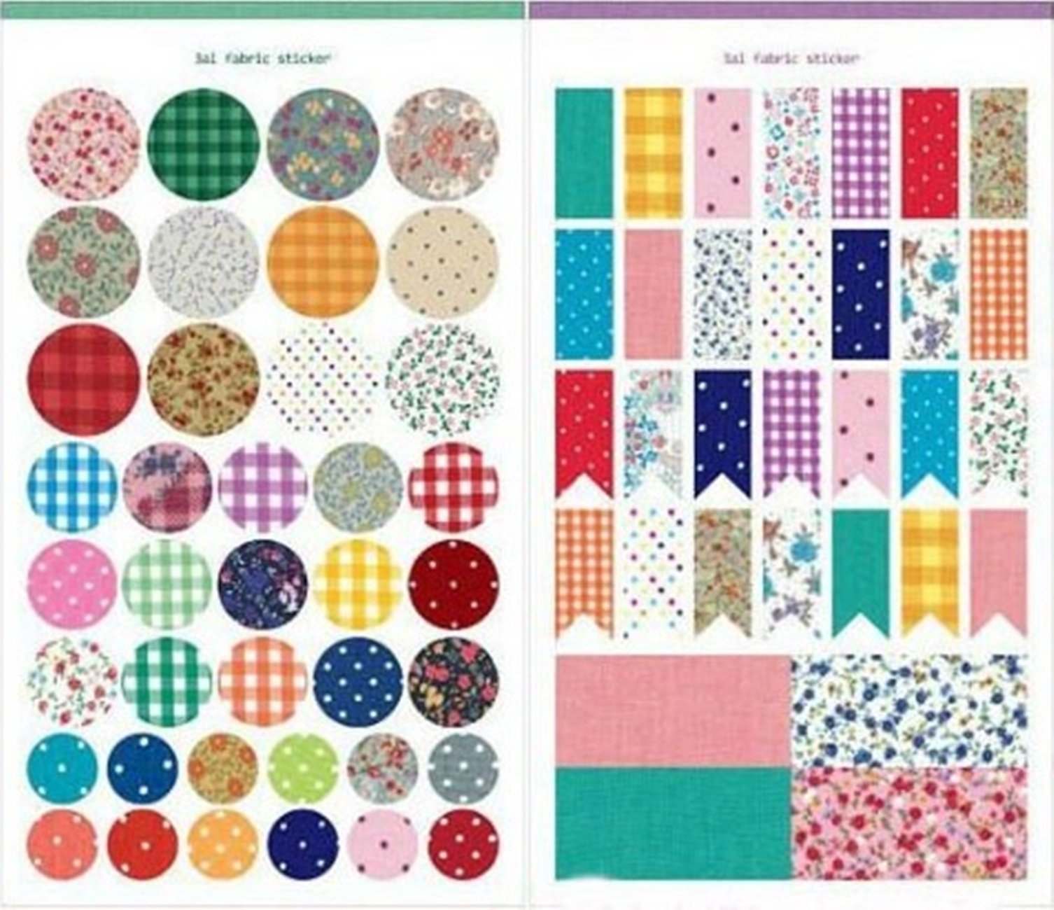 Wrapables Decorative Pattern Masking Stickers Set - 130 Planner Stickers (4 Sheets) for Bullet Journal, Scrapbooking & DIY Crafts