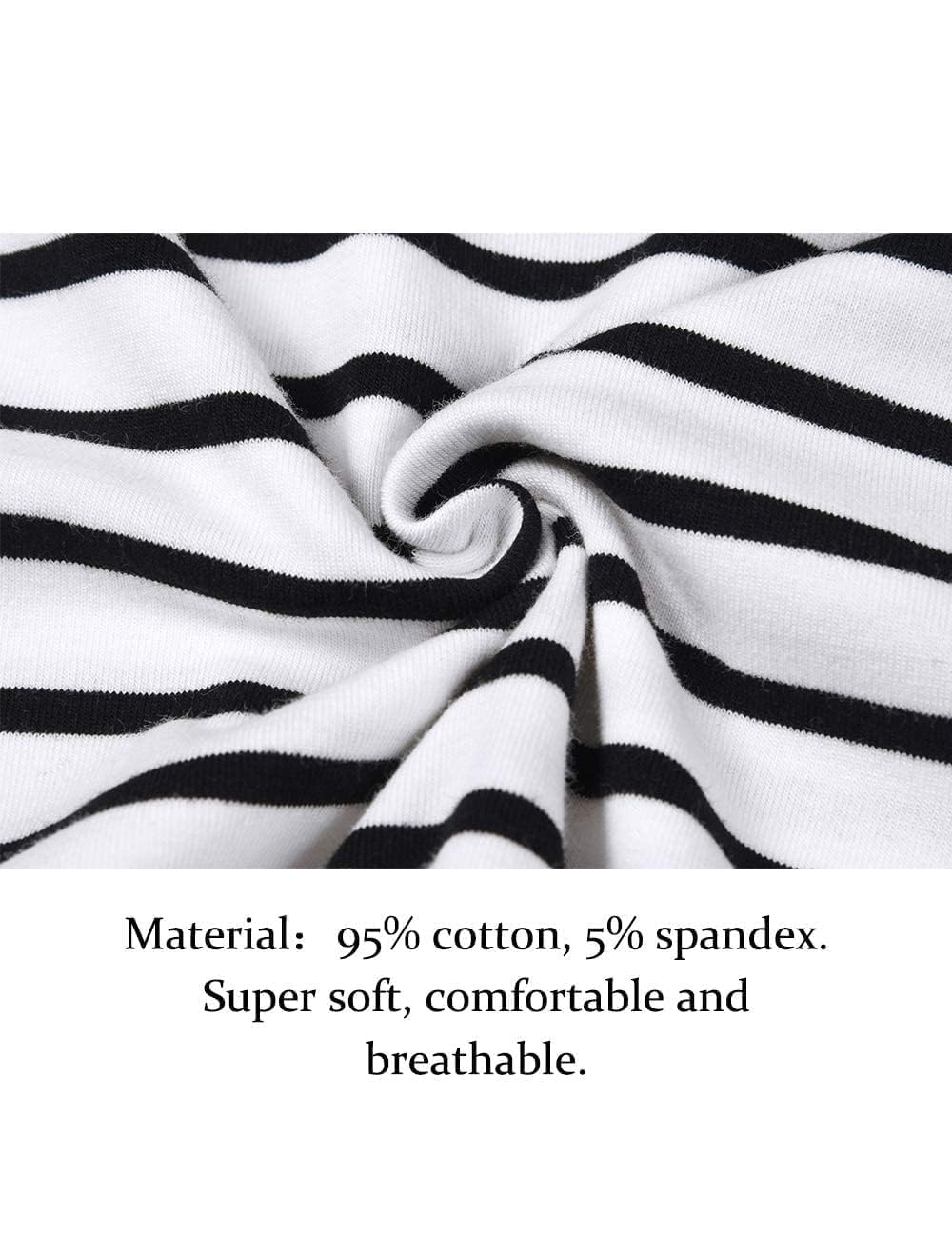 LilyCoco Women's Ruffle Long Sleeve Button Back Striped Shirt - Casual Fall T-Shirt for Work, Date Night & Everyday Wear | Comfortable & Stylish Blouse for Women