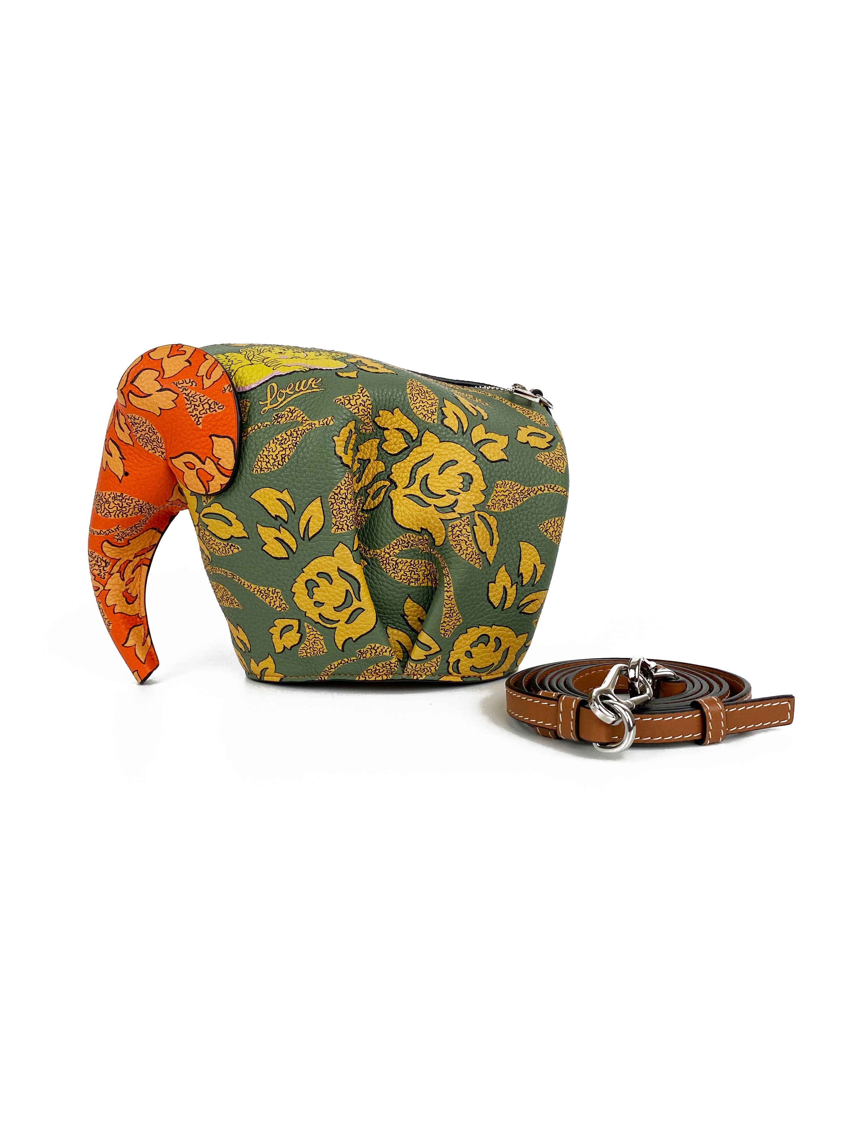Loewe x Paula's Ibiza Elephant Crossbody Bag - Stylish Woven Straw Tote for Women | Perfect for Beach, Vacation & Summer Outfits