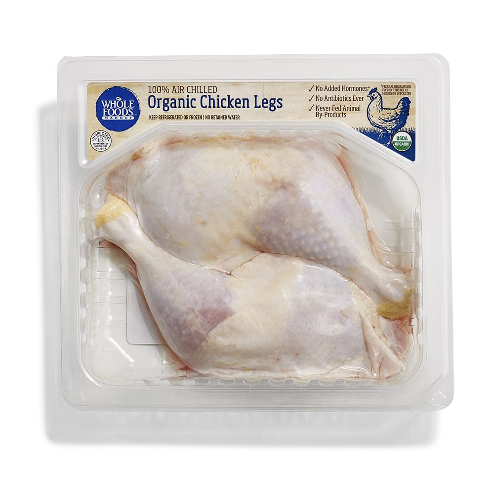 Bell & Evans Organic Whole Chicken Legs - Fresh, Antibiotic-Free, Air-Chilled - Perfect for Grilling, Roasting, and Family Dinners