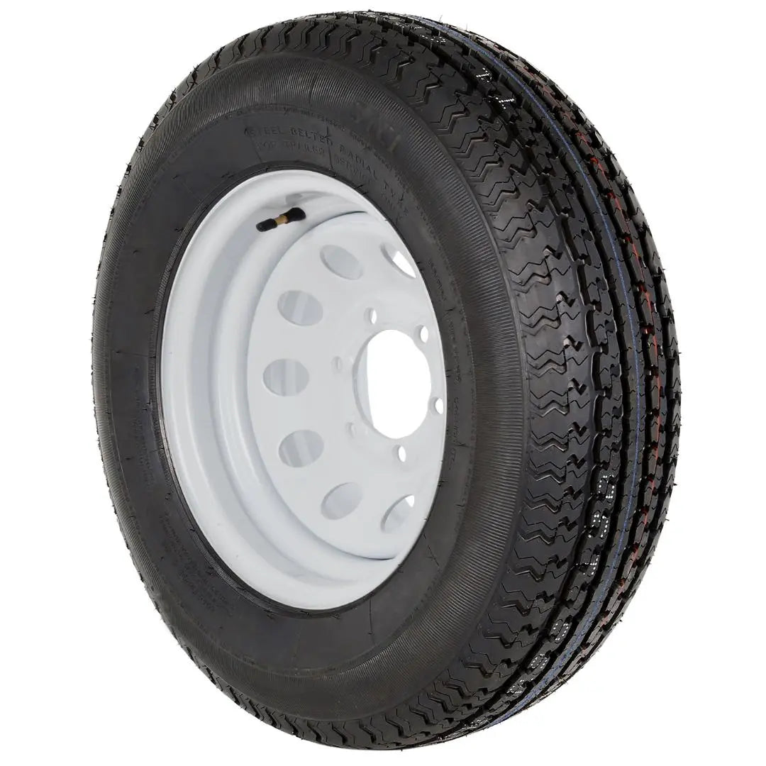 ST225/75R15 Radial Trailer Tire with Rim - 10 Ply Load Range E (1 Pack) - Heavy Duty for Boat Trailers, Utility Trailers & Campers