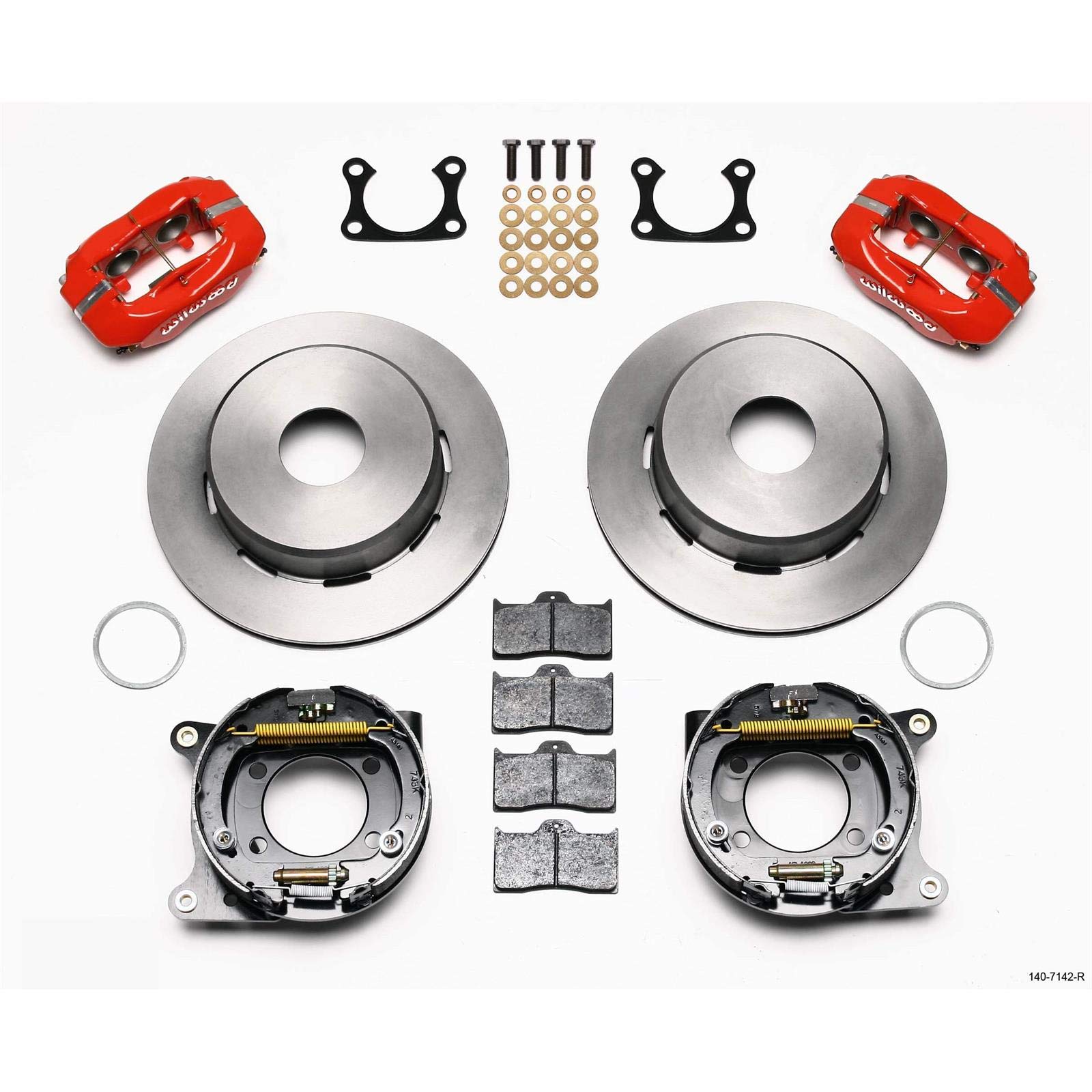 FDLI Performance Parking Brake Kit - Red | High-Quality Brake Upgrade for Cars & Trucks | Perfect for Racing, Off-Roading & Daily Driving