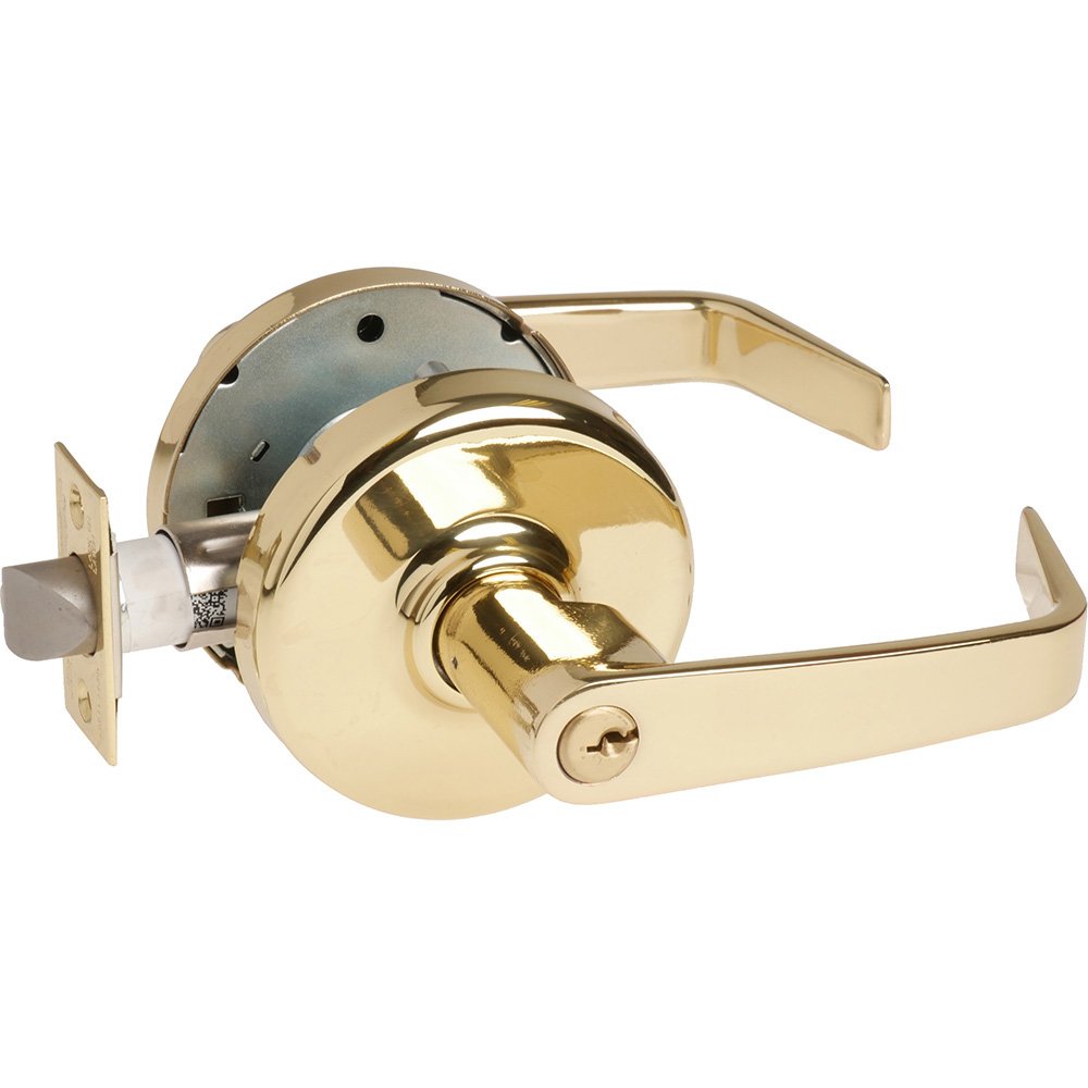 Corbin Russwin CL3855-NZD-605-KR Grade 2 Classroom Door Lock - Bright Polished Finish, 2-3/4