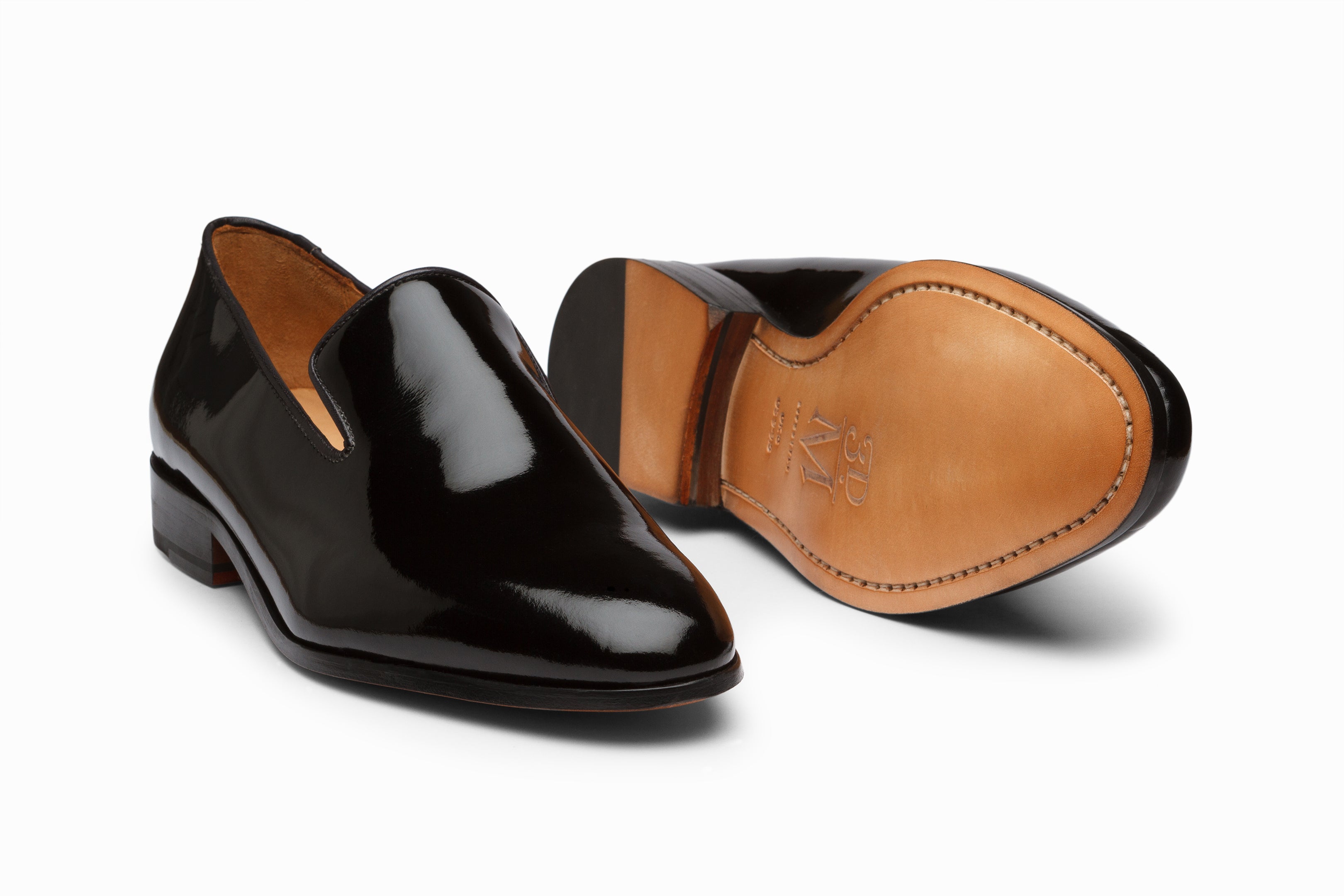 Stylish Patent Black Venetian Loafers for Men & Women - Comfortable Slip-On Dress Shoes for Office, Business & Casual Wear