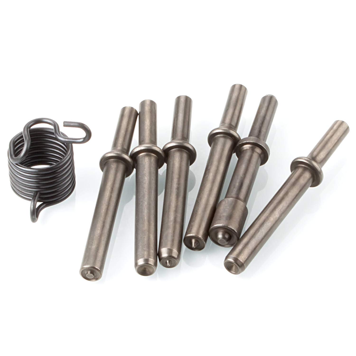 Heavy Duty 7 Pcs Air Hammer Rivet Bits Set - 0.401
