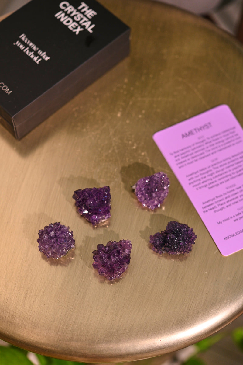 Natural Mini Amethyst Flower Cluster - Healing Crystal for Meditation, Home Decor & Jewelry Making | Perfect for Spiritual Gifts, Yoga Spaces & Crystal Collections